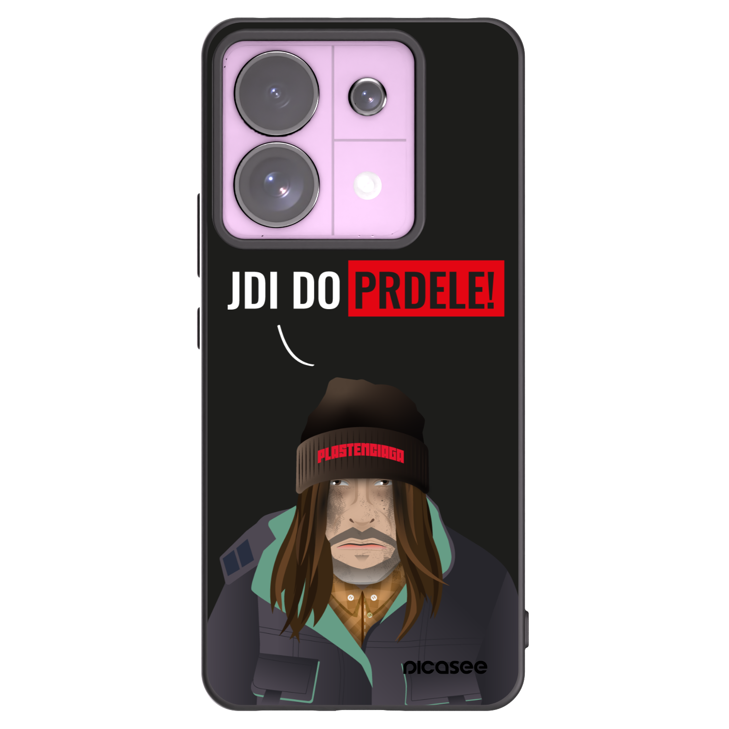 Picasee crna silikonska maskica za Xiaomi Redmi Note 13 Pro 5G - Bezďák