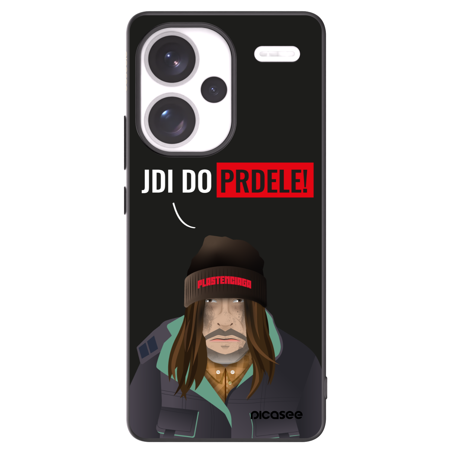Picasee crna silikonska maskica za Xiaomi Redmi Note 13 Pro+ 5G - Bezďák