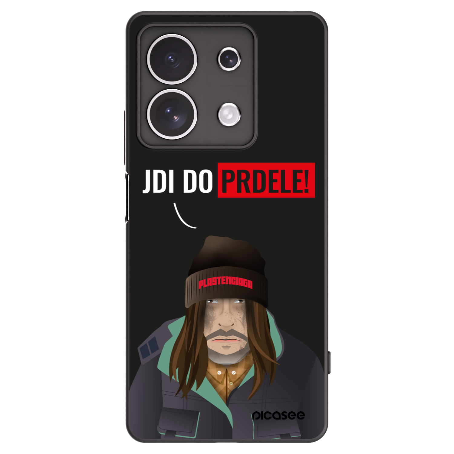 Picasee crna silikonska maskica za Xiaomi Redmi Note 13 4G - Bezďák