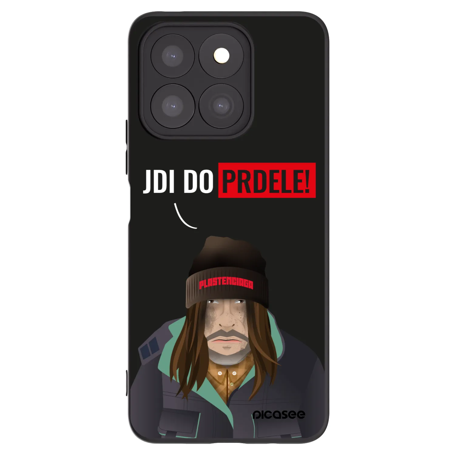 Picasee crna silikonska maskica za Honor X8b - Bezďák