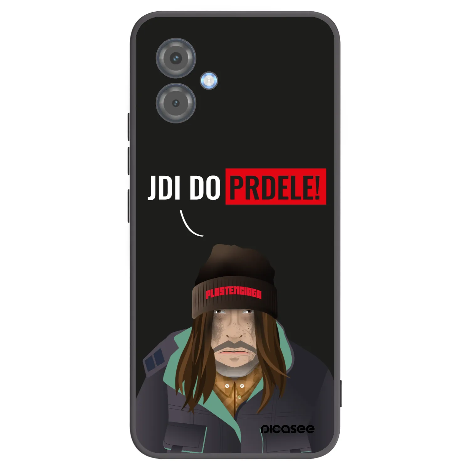 Picasee crna silikonska maskica za Motorola Moto G14 - Bezďák