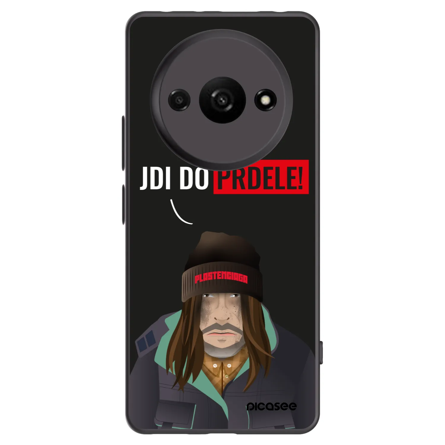 Picasee crna silikonska maskica za Xiaomi Redmi A3 - Bezďák