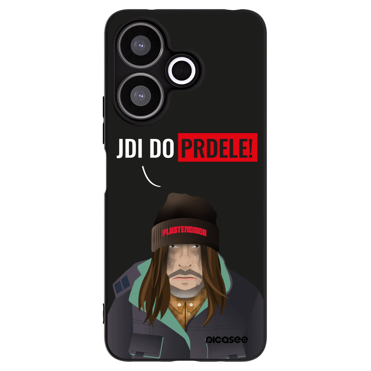 Picasee crna silikonska maskica za Xiaomi Redmi 13 4G - Bezďák