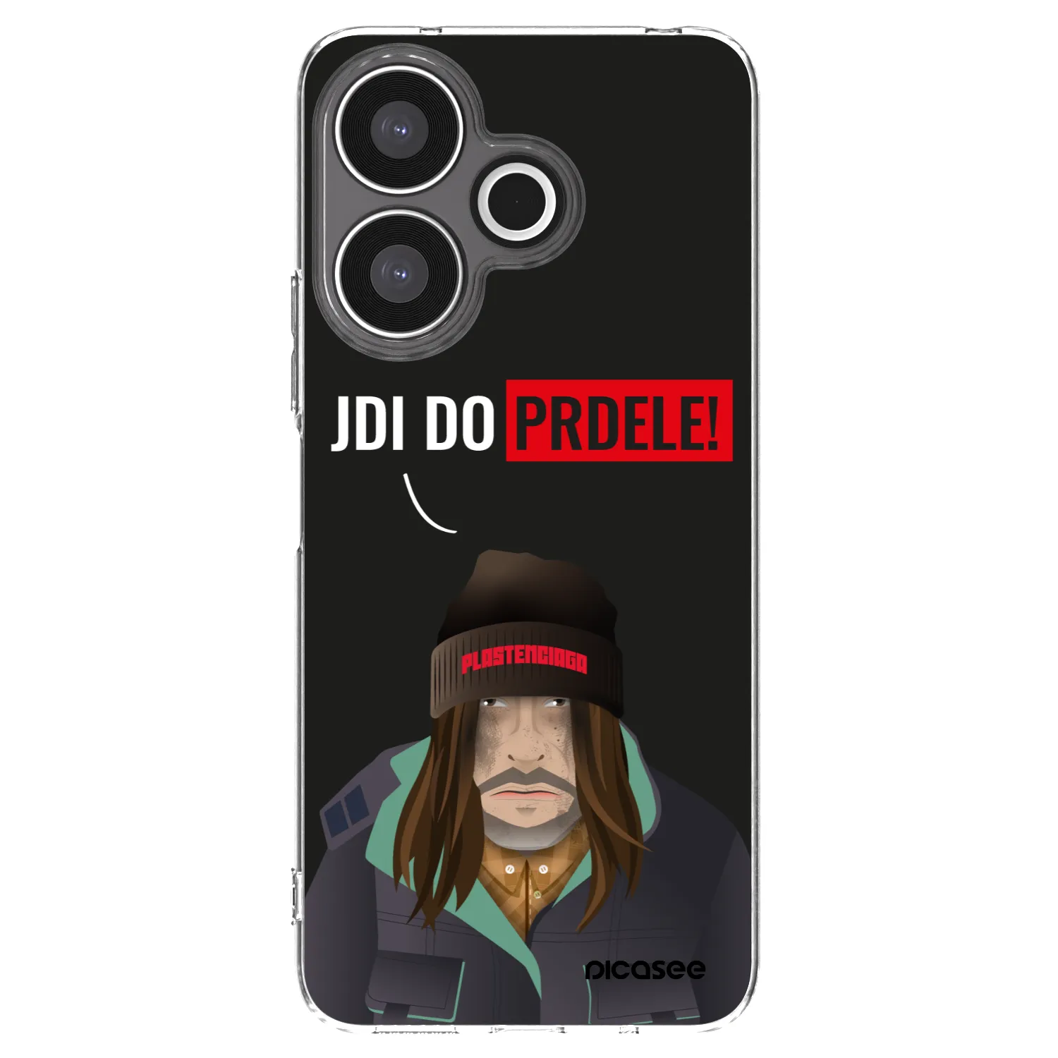 Picasee silikonska prozirna maskica za Xiaomi Redmi 13 4G - Bezďák