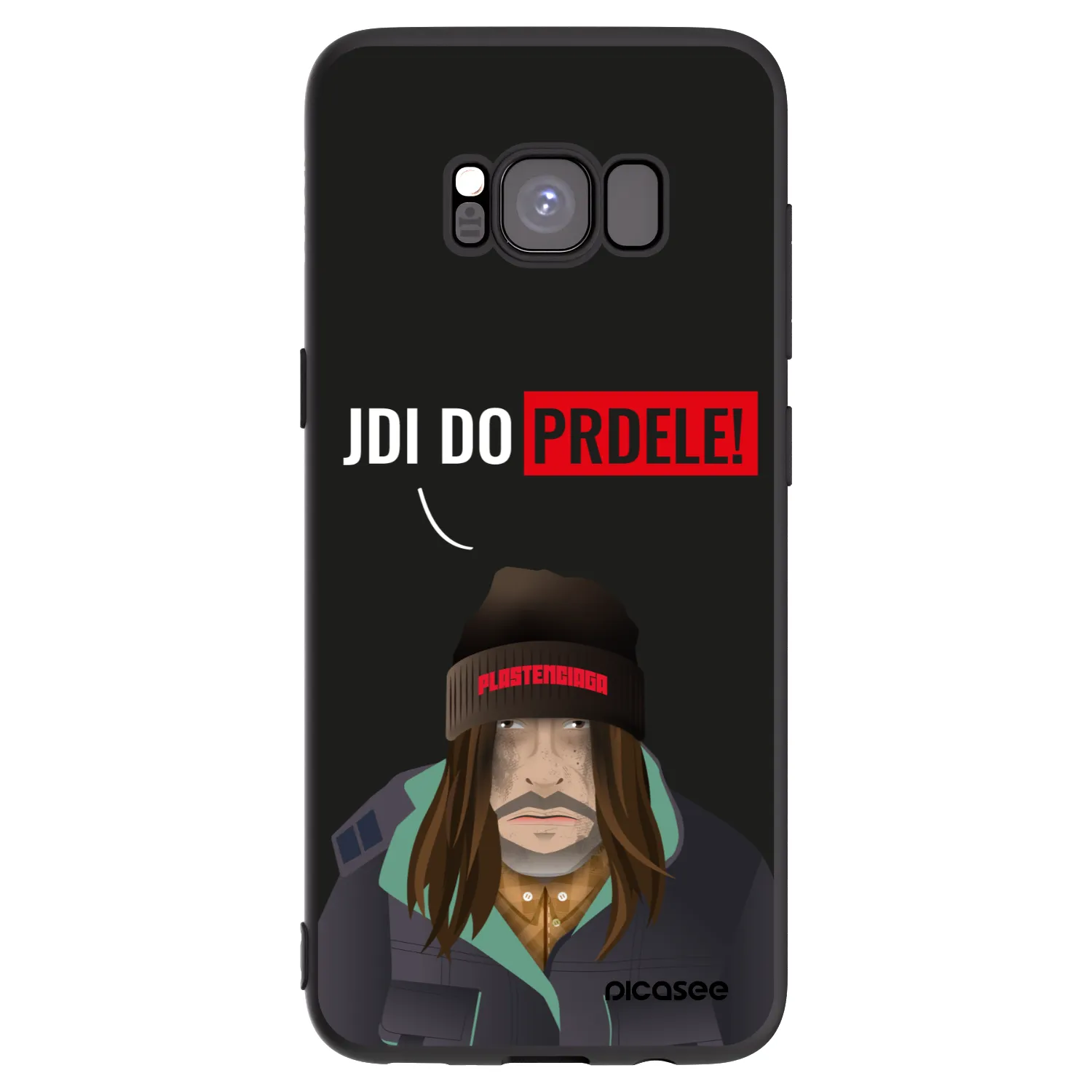 Picasee crna silikonska maskica za Samsung Galaxy S8 G950F - Bezďák