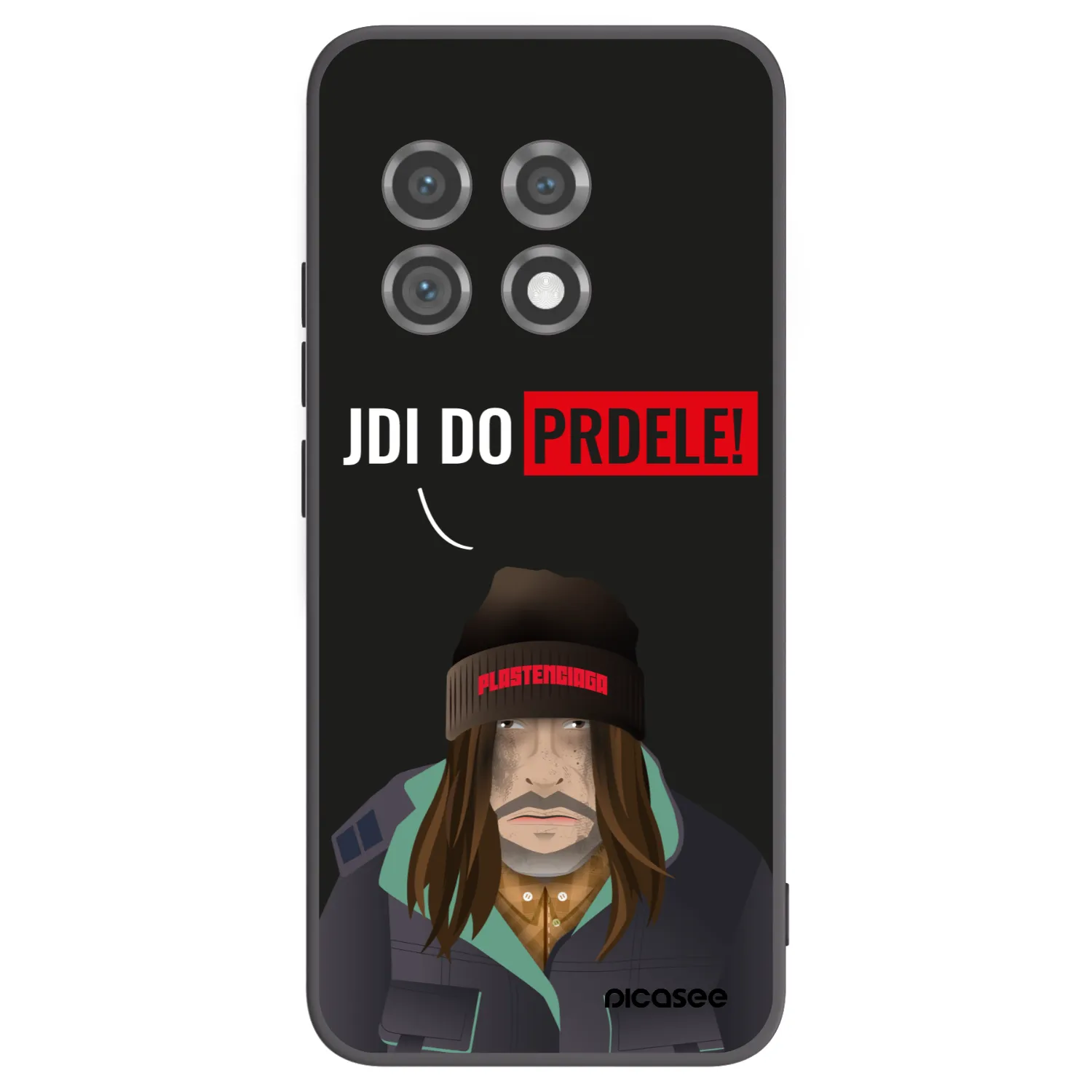 Picasee crna silikonska maskica za OnePlus 11 5G - Bezďák
