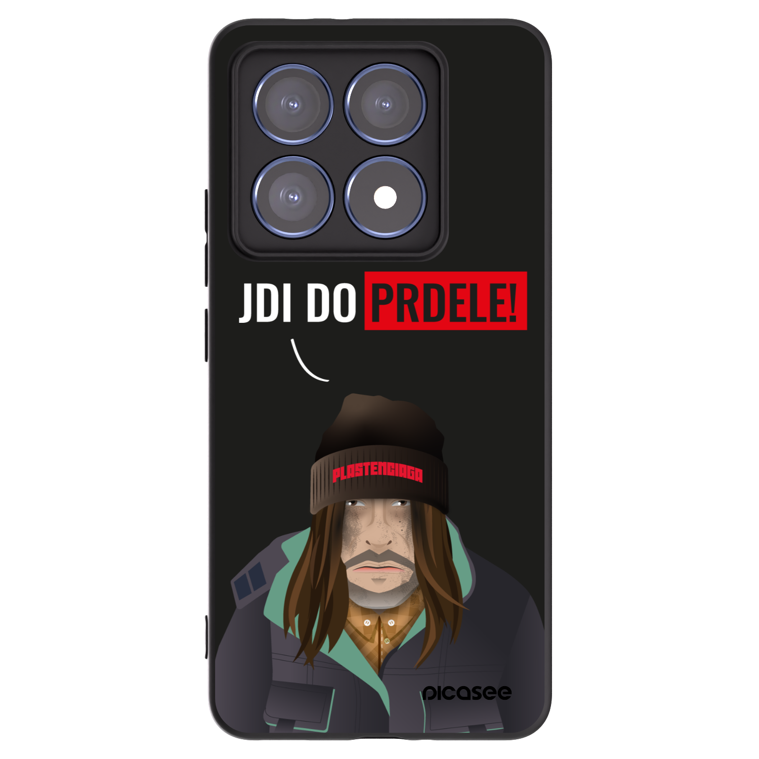 Picasee crna silikonska maskica za Xiaomi 14T Pro - Bezďák