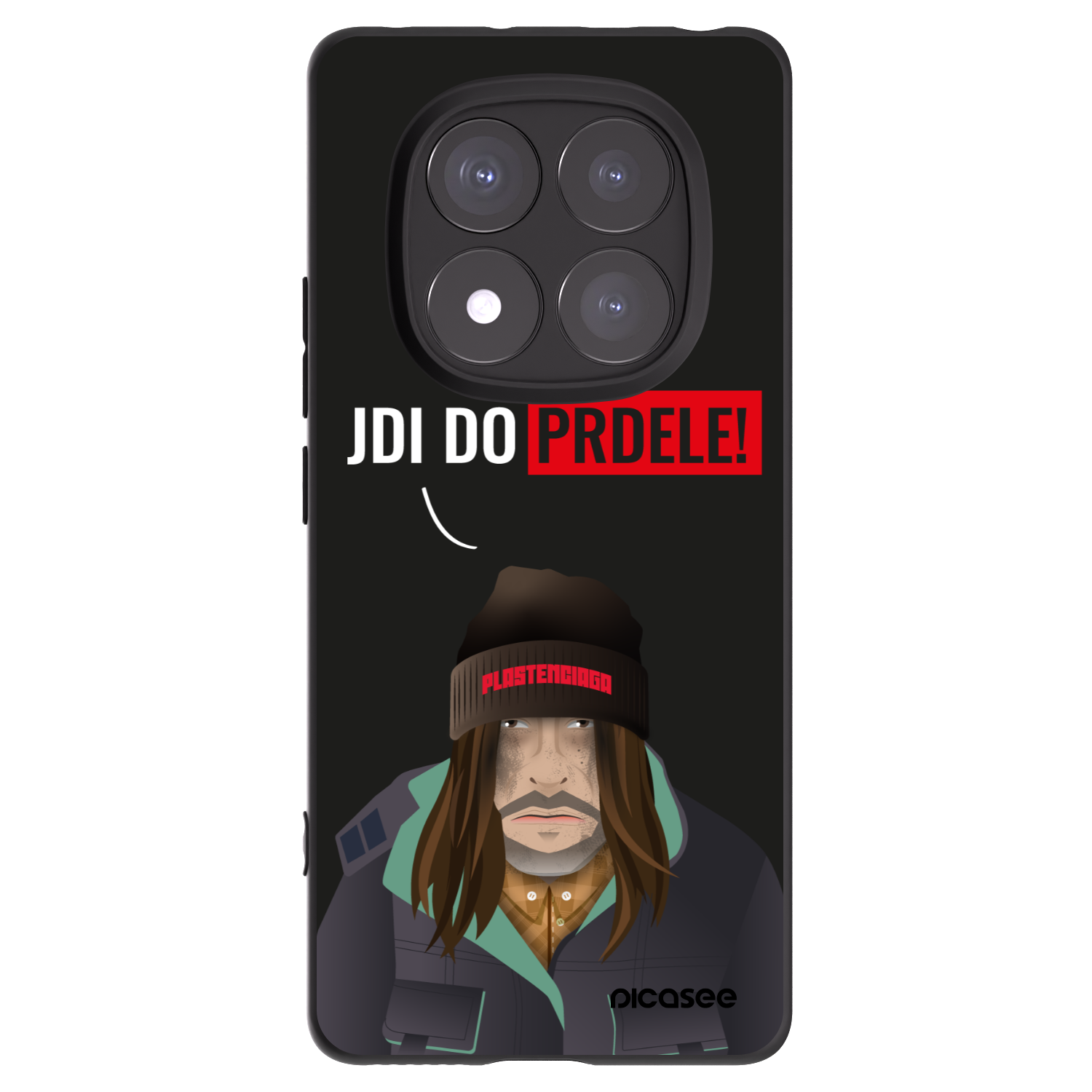 Picasee crna silikonska maskica za Xiaomi Redmi Note 14 Pro 5G - Bezďák