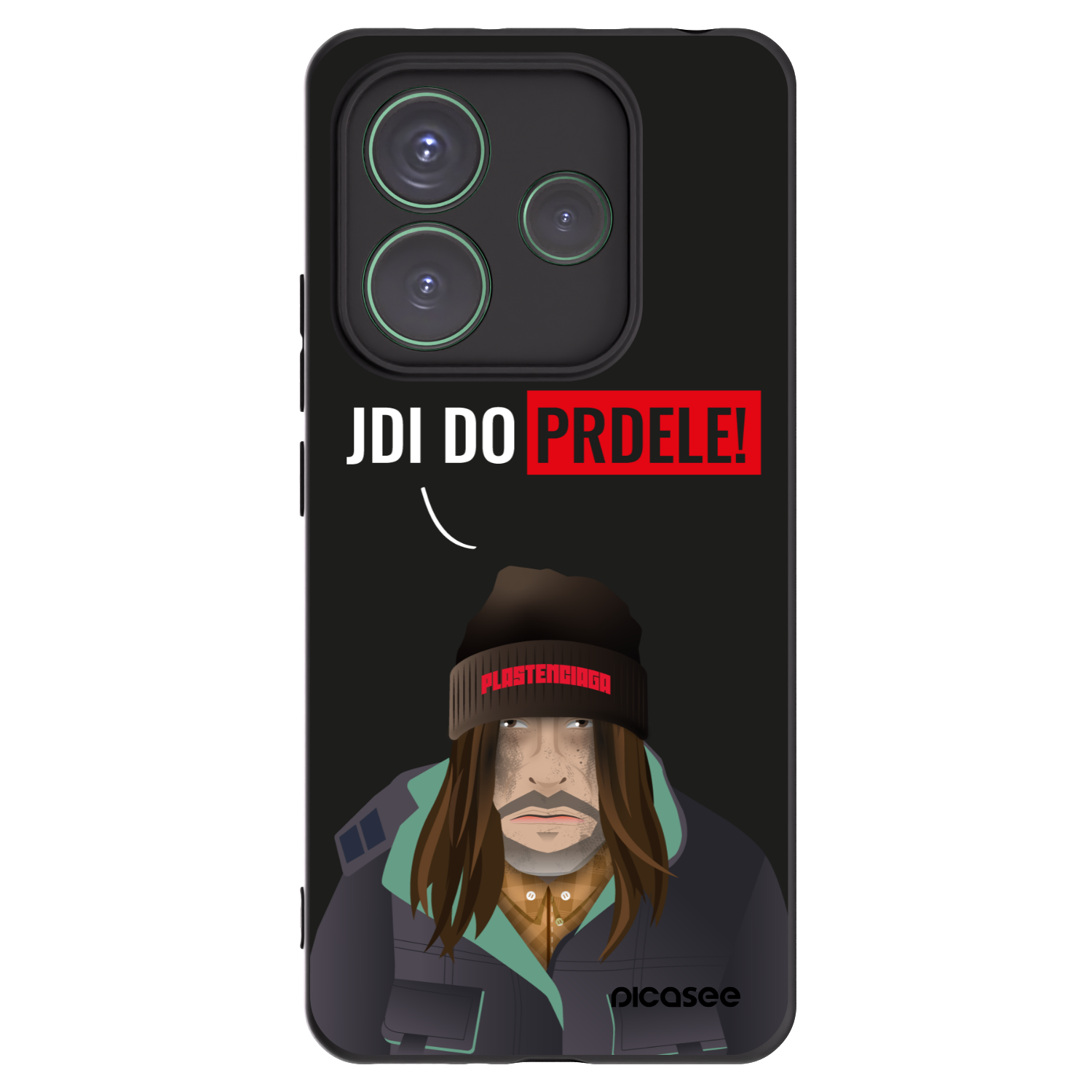 Picasee crna silikonska maskica za Xiaomi Redmi Note 14 5G - Bezďák