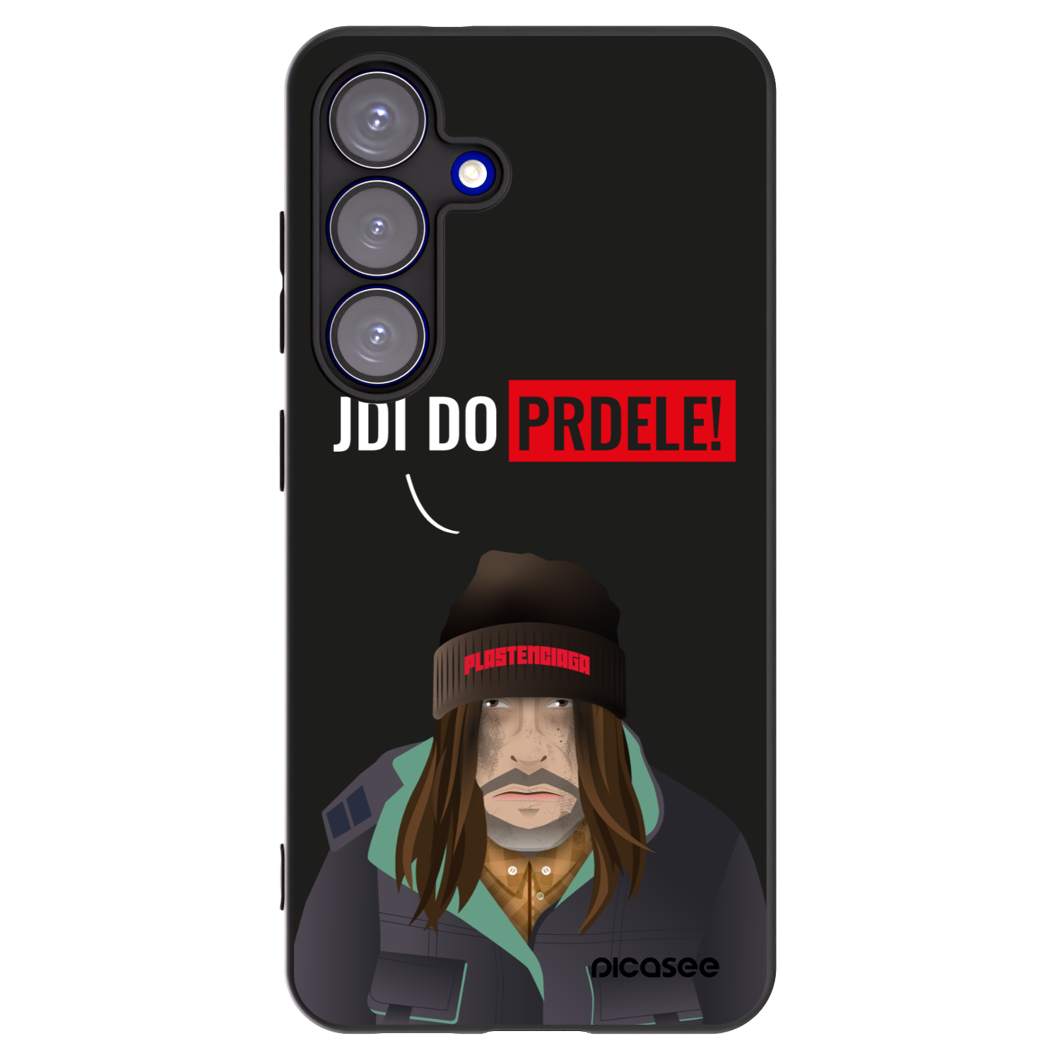 Picasee crna silikonska maskica za Samsung Galaxy S25 5G - Bezďák