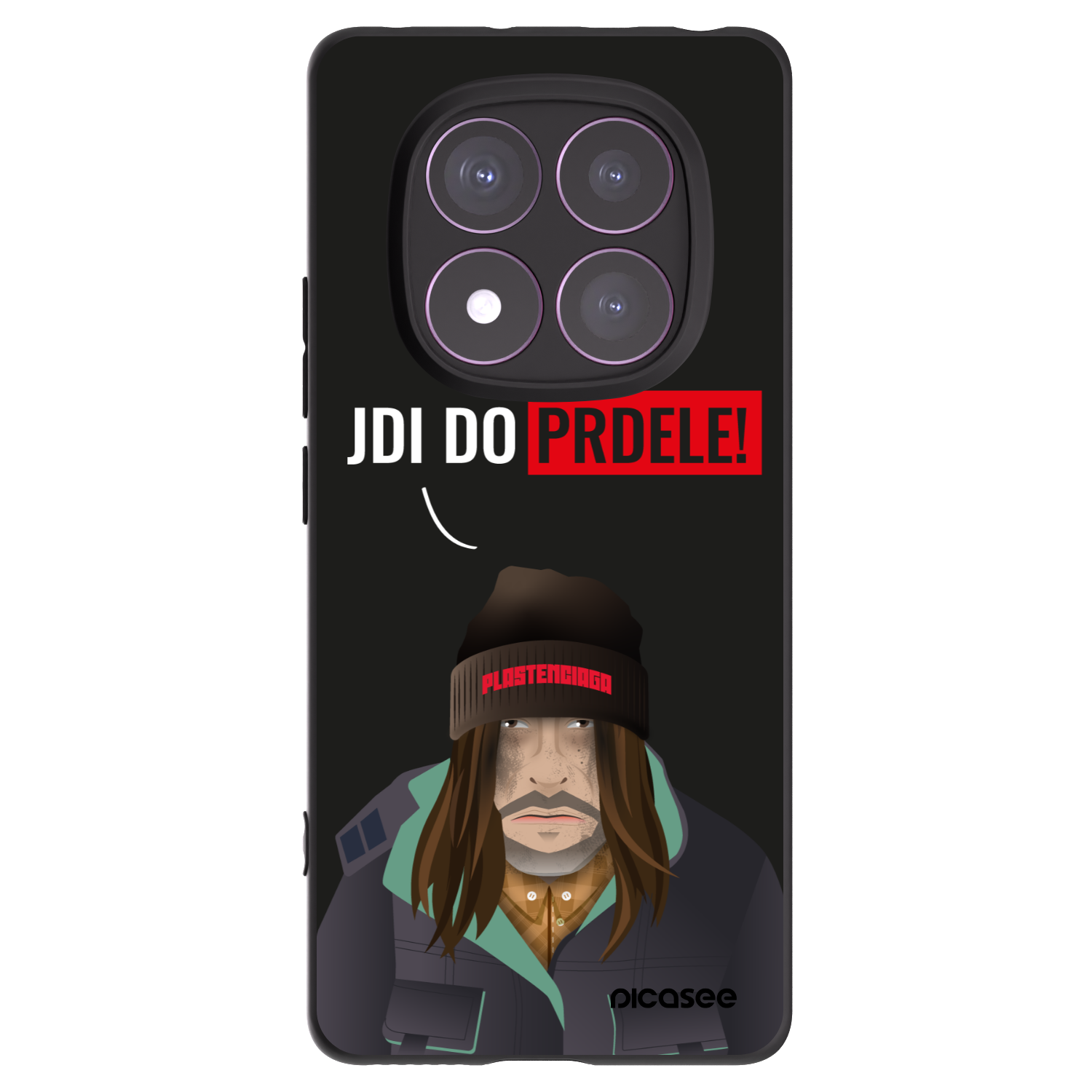 Picasee crna silikonska maskica za Xiaomi Redmi Note 14 Pro 4G - Bezďák