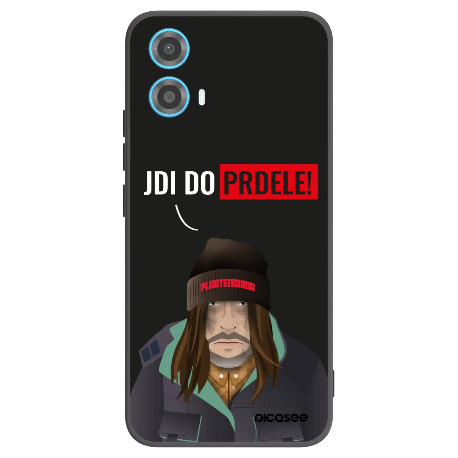 Picasee crna silikonska maskica za Motorola Moto G34 5G - Bezďák