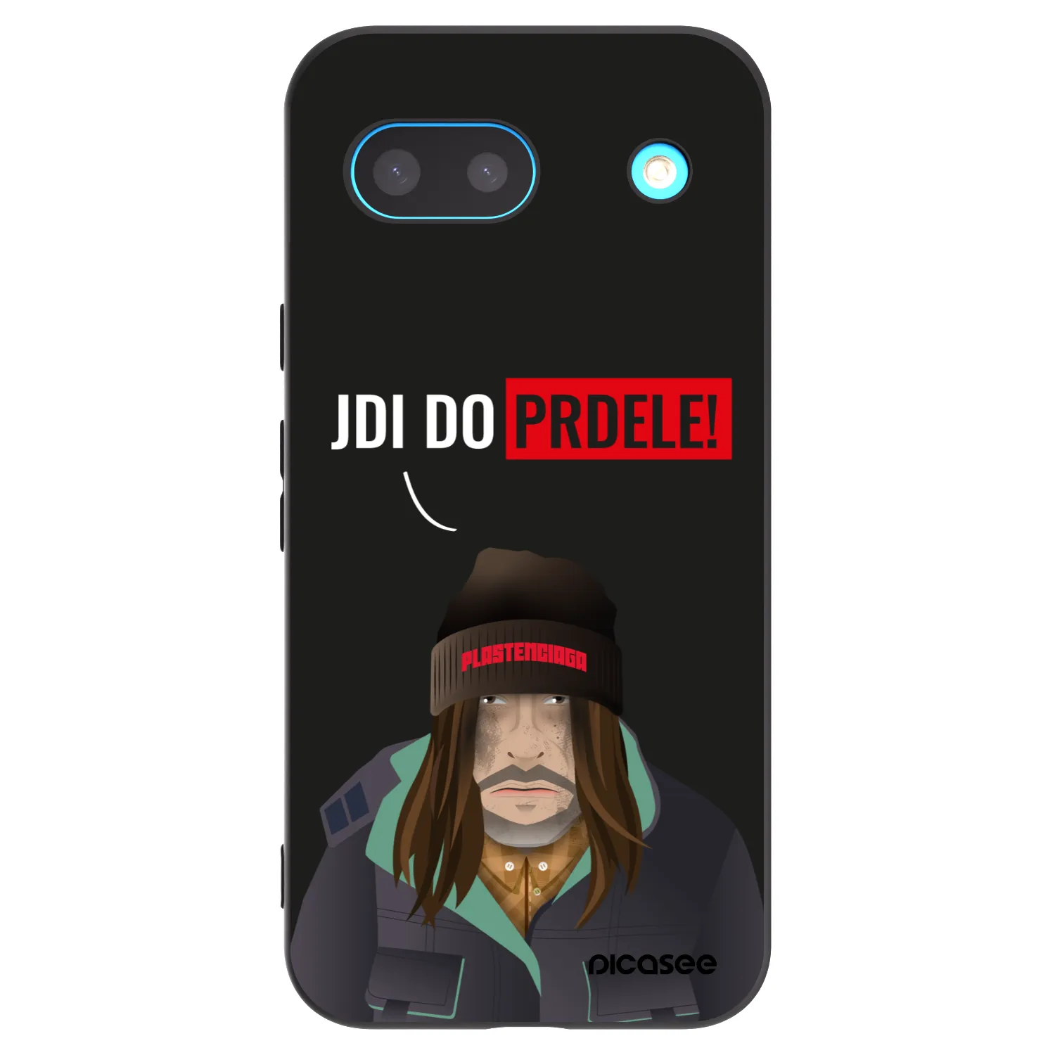 Picasee crna silikonska maskica za Google Pixel 8a - Bezďák