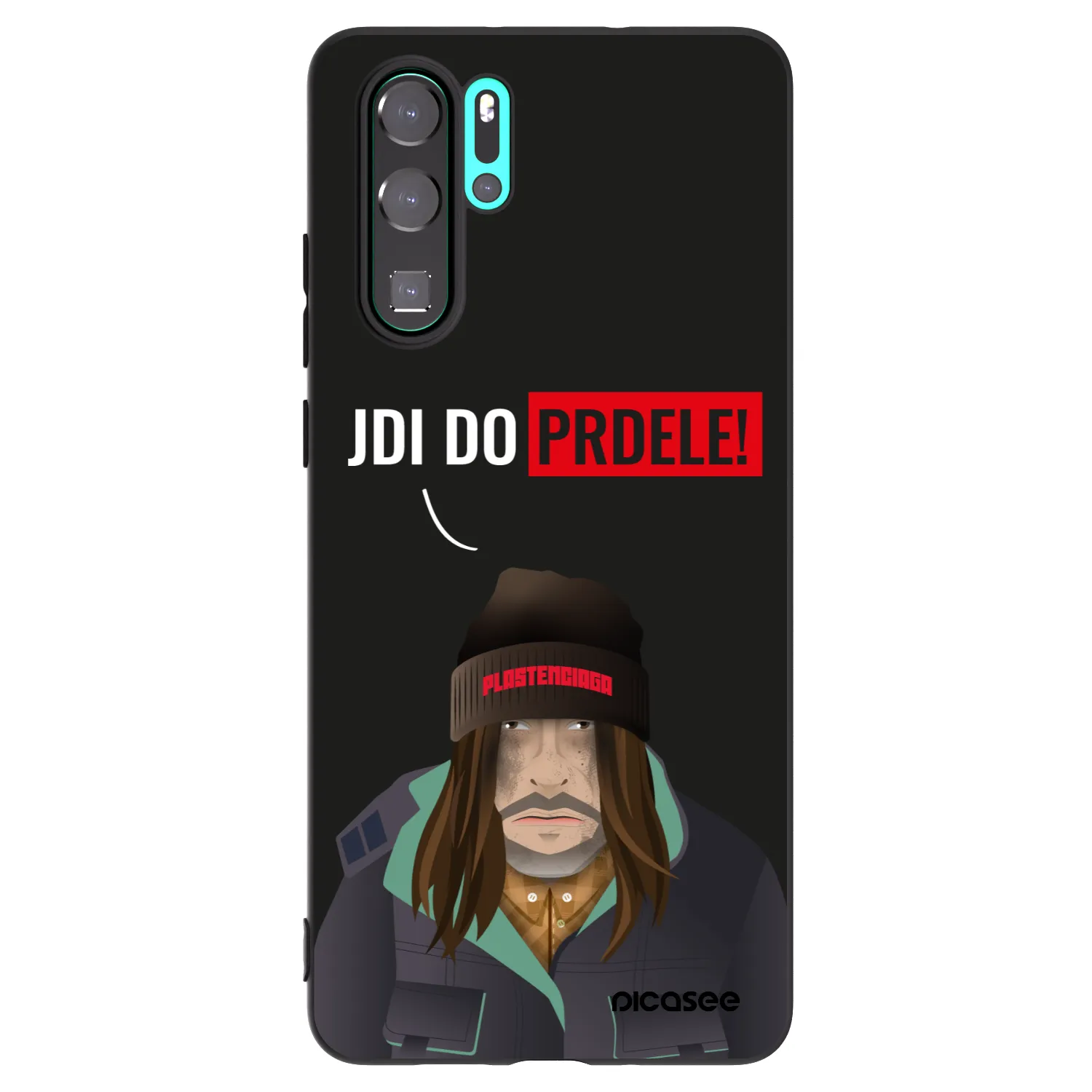 Picasee crna silikonska maskica za Huawei P30 Pro - Bezďák