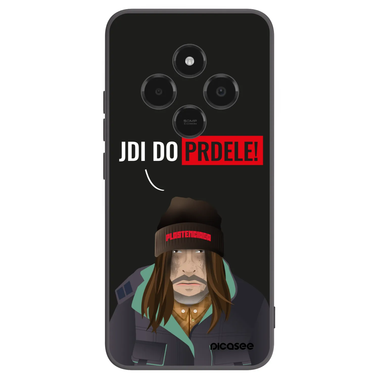 Picasee crna silikonska maskica za Xiaomi Poco C75 - Bezďák