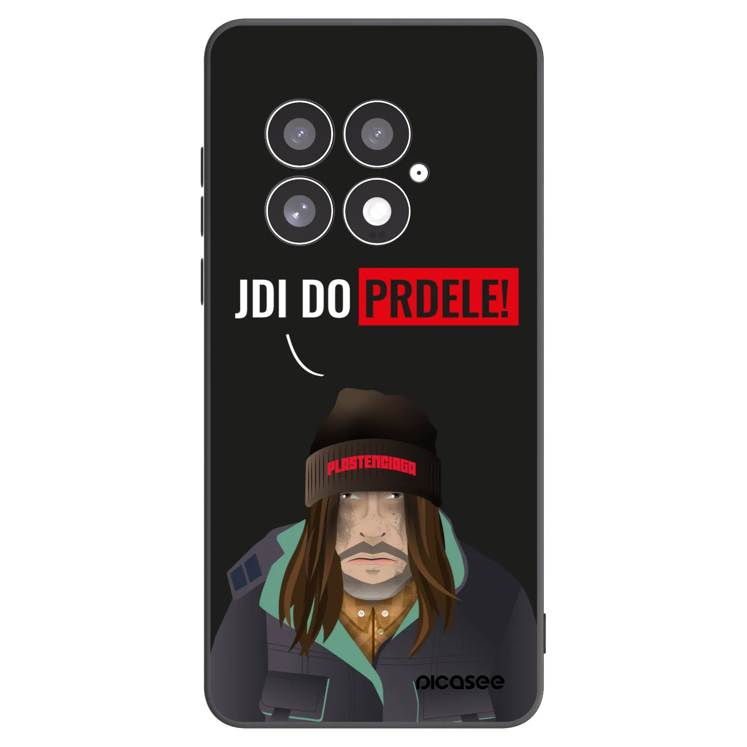 Picasee crna silikonska maskica za OnePlus 13 5G - Bezďák