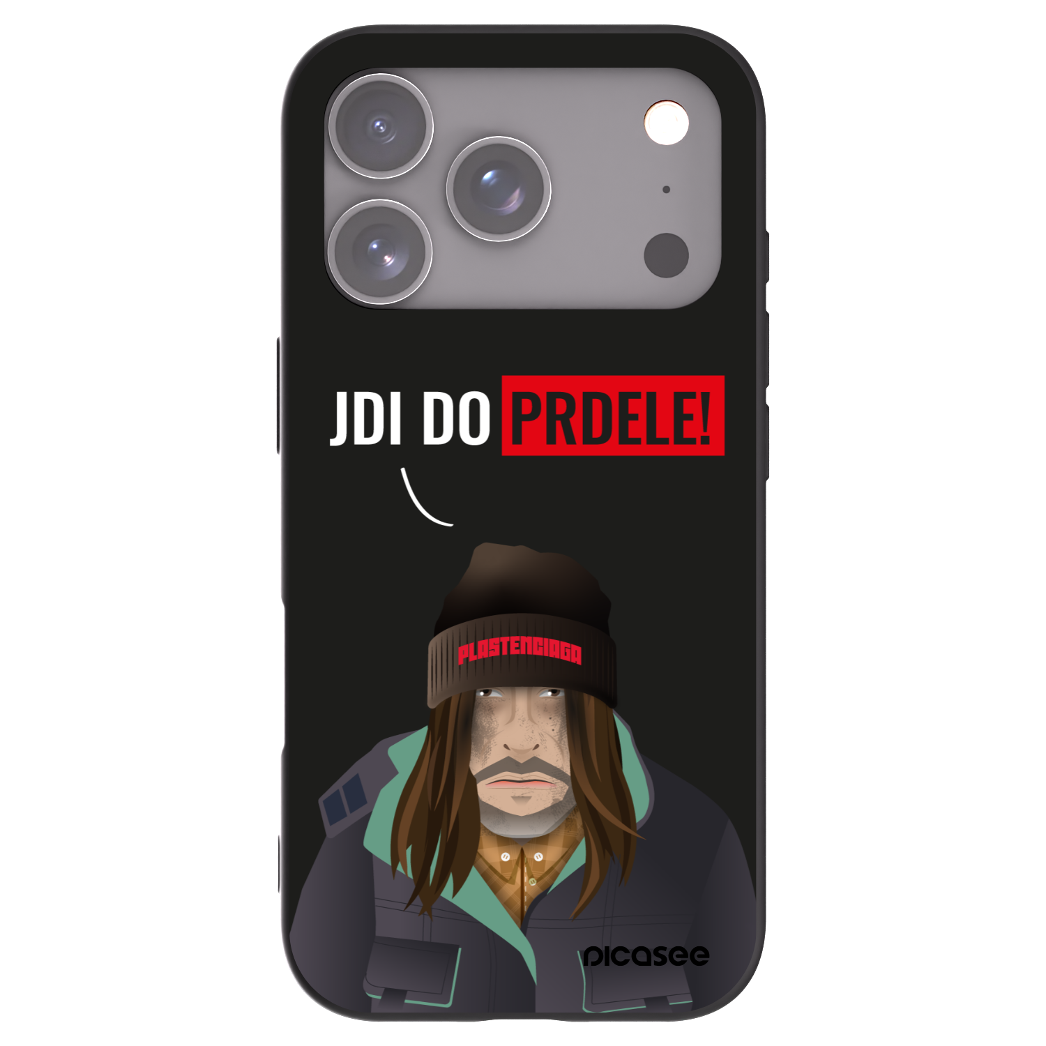 Picasee crna silikonska maskica za Apple iPhone 17 Pro - Bezďák