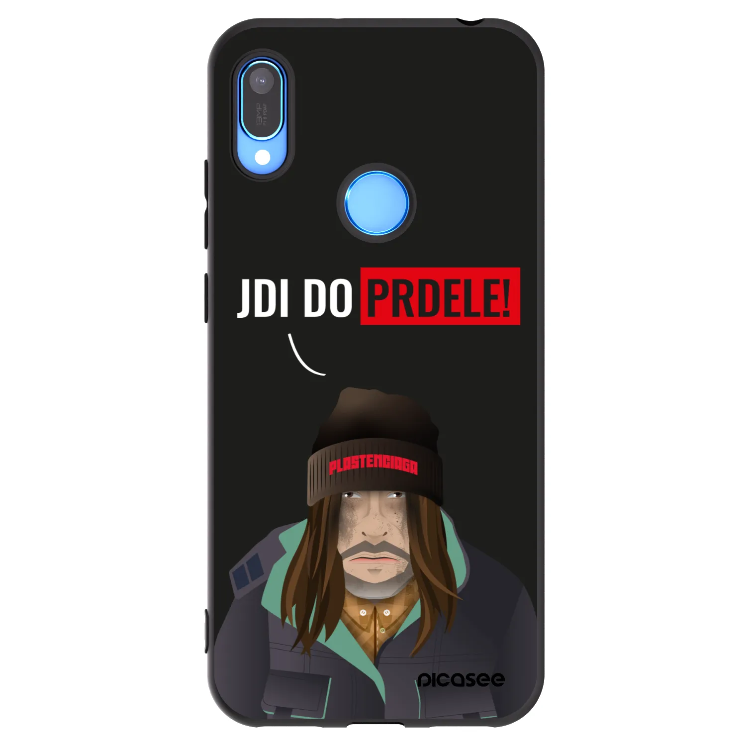 Picasee crna silikonska maskica za Huawei Y6 2019 - Bezďák