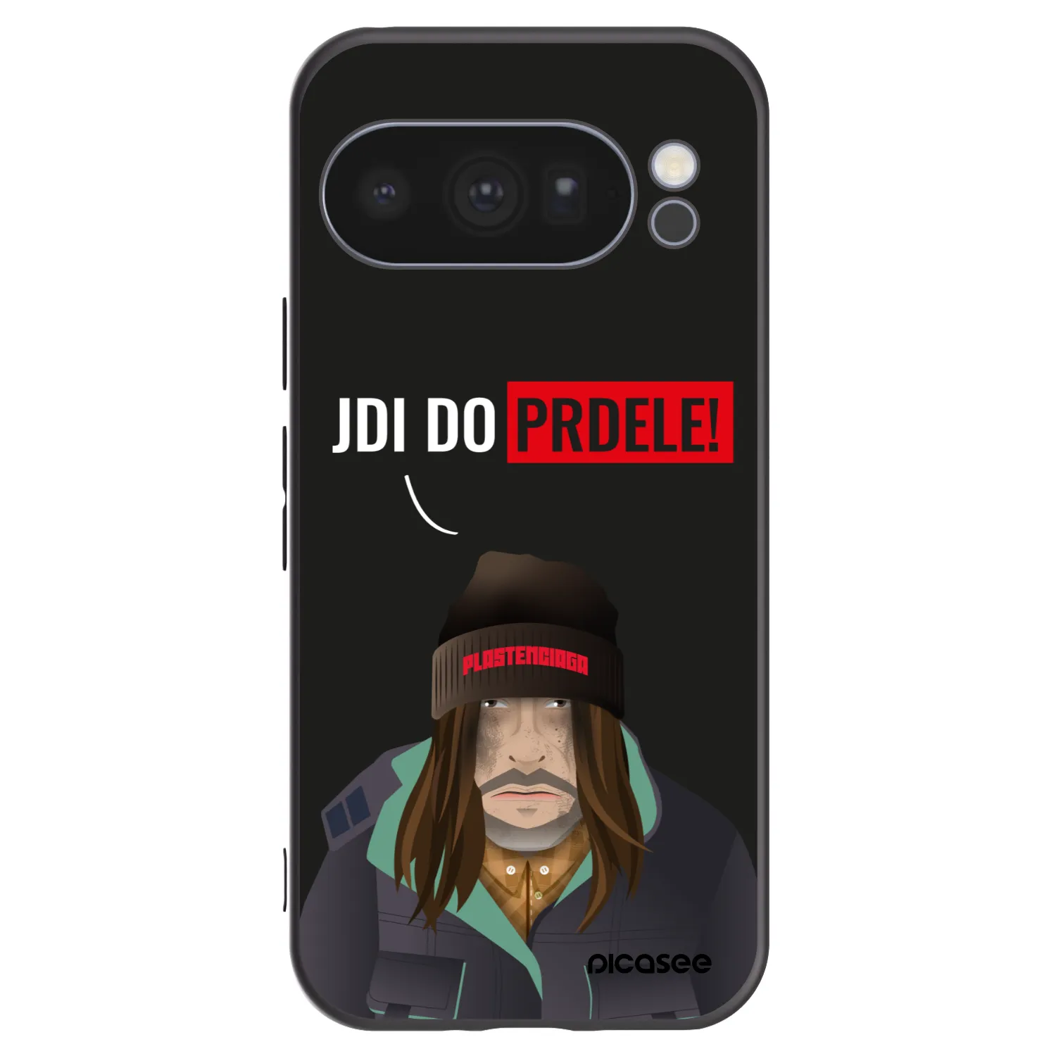 Picasee crna silikonska maskica za Google Pixel 10 Pro - Bezďák