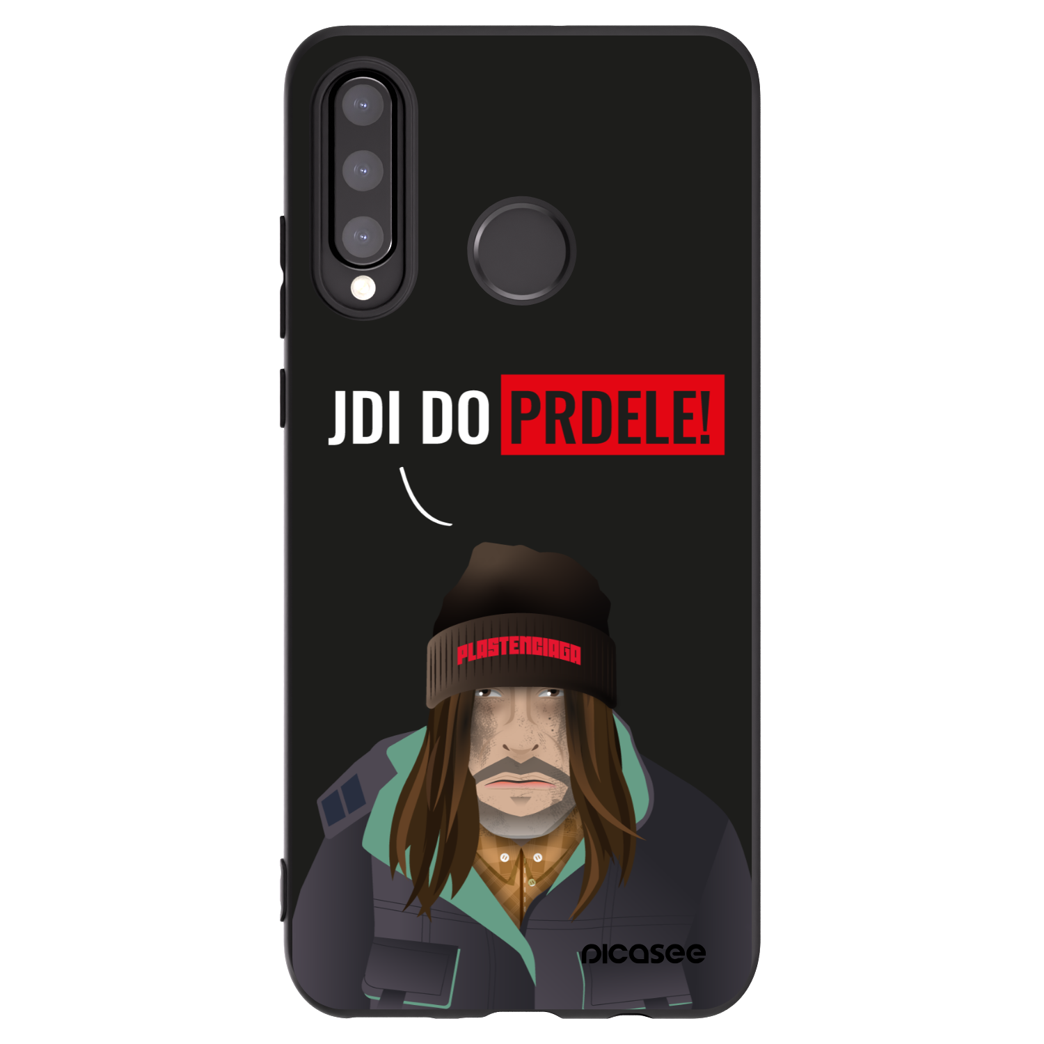 Picasee crna silikonska maskica za Huawei P30 Lite - Bezďák