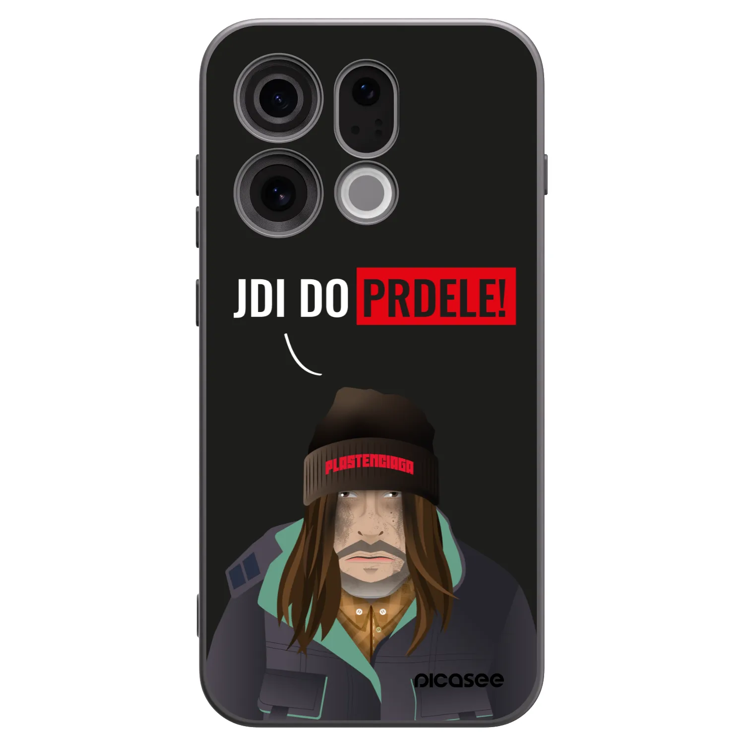 Picasee crna silikonska maskica za OPPO Find X9 - Bezďák