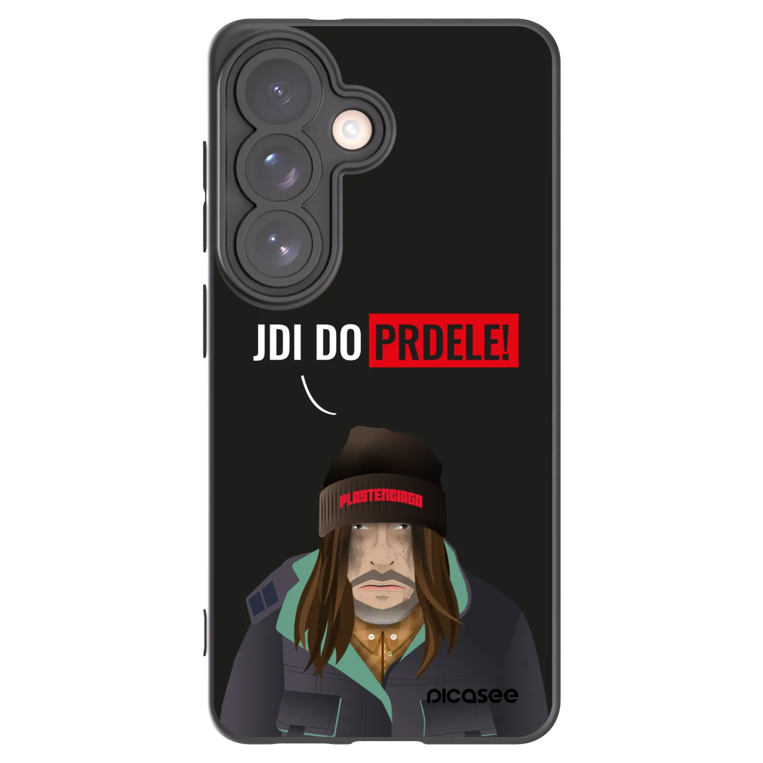 Picasee crna silikonska maskica za Samsung Galaxy S26 - Bezďák