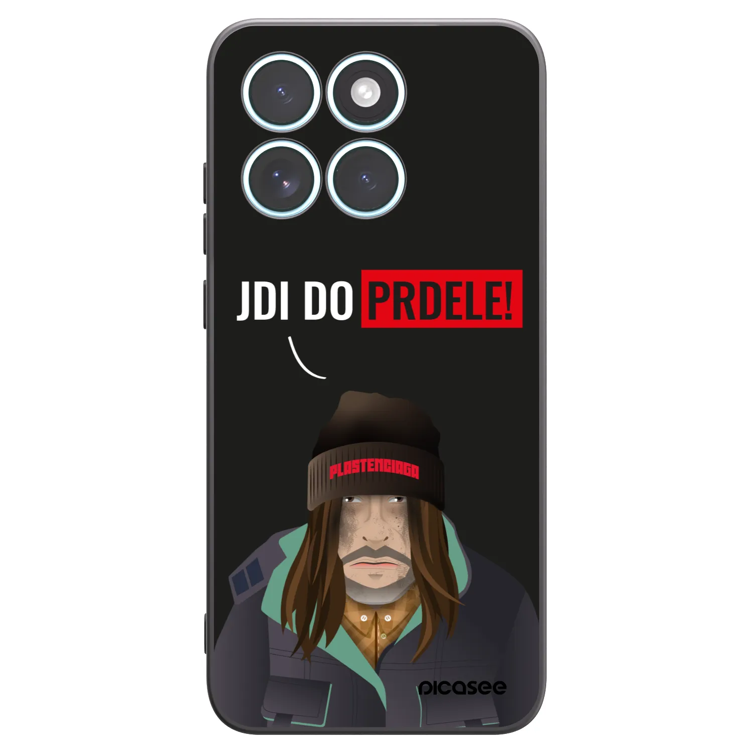 Picasee crna silikonska maskica za Motorola Edge 70 Fusion - Bezďák