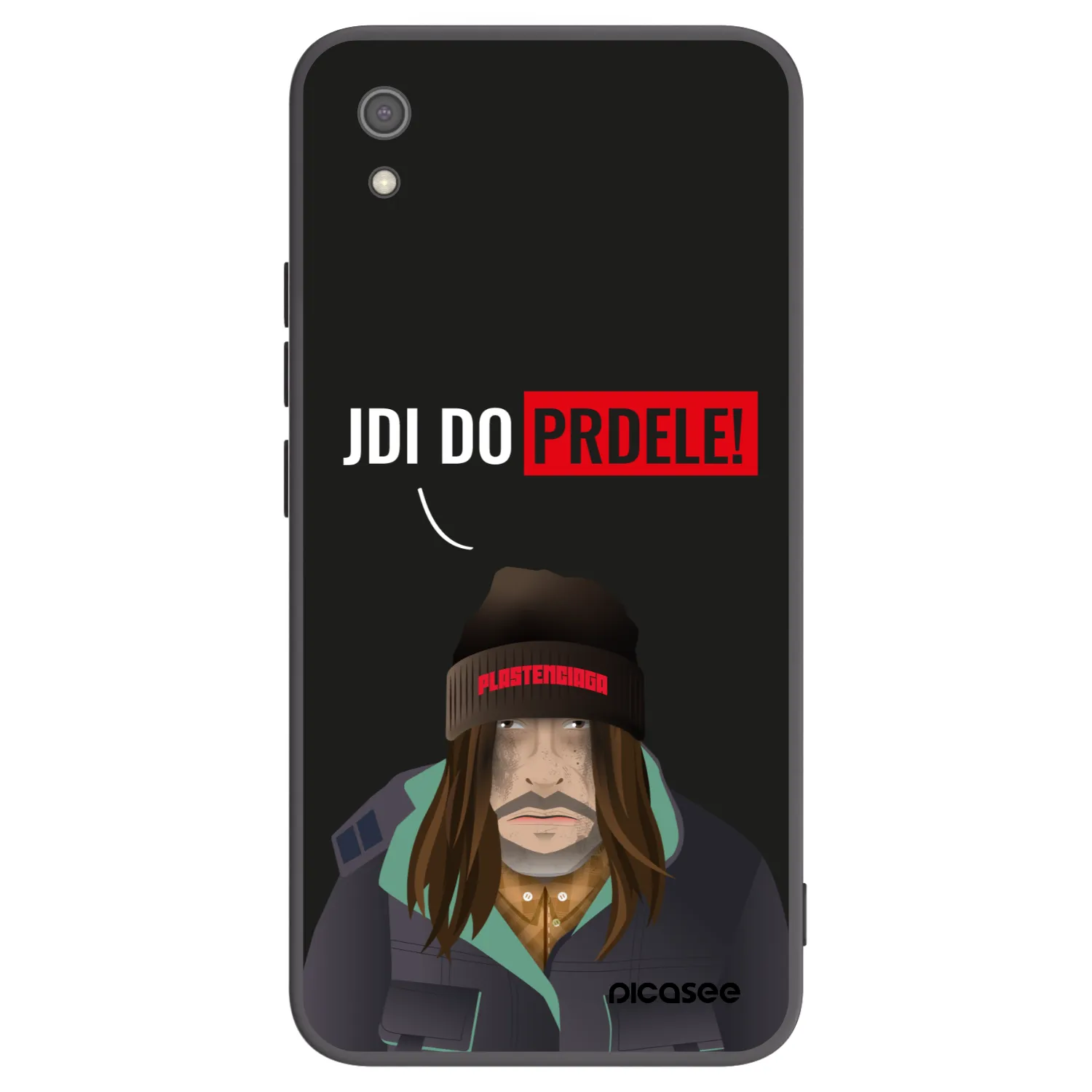 Picasee crna silikonska maskica za Xiaomi Redmi 7A - Bezďák