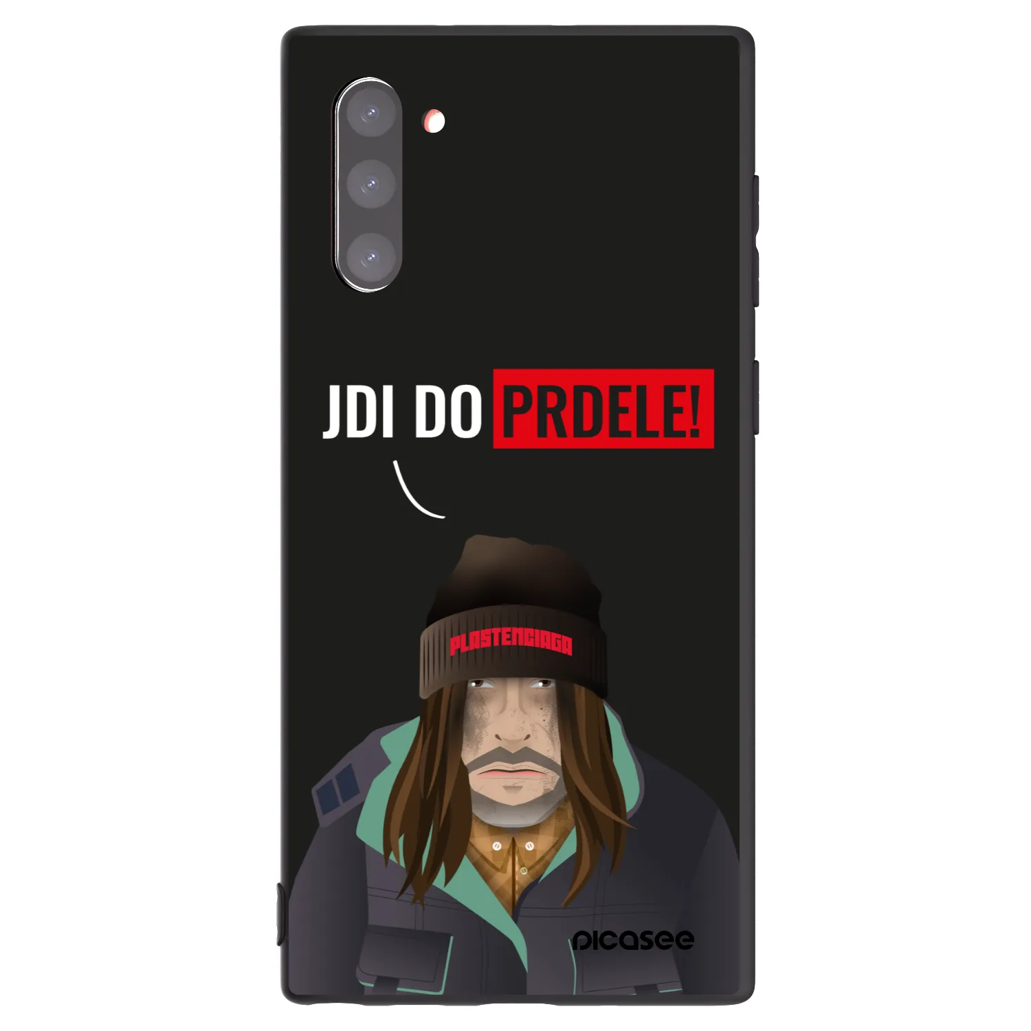 Picasee crna silikonska maskica za Samsung Galaxy Note 10 N970F - Bezďák