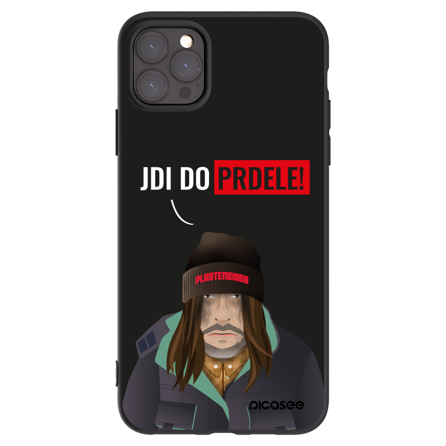Picasee crna silikonska maskica za Apple iPhone 11 Pro Max - Bezďák