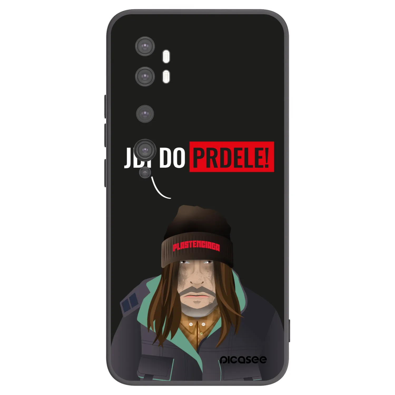 Picasee crna silikonska maskica za Xiaomi Mi Note 10 (Pro) - Bezďák