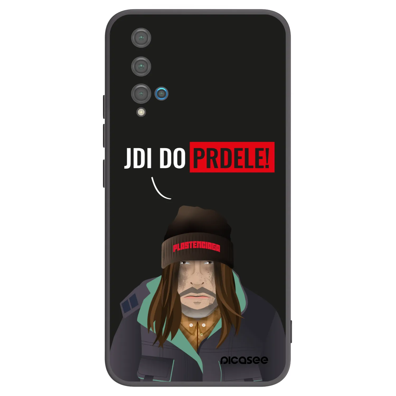 Picasee crna silikonska maskica za Huawei Nova 5T - Bezďák