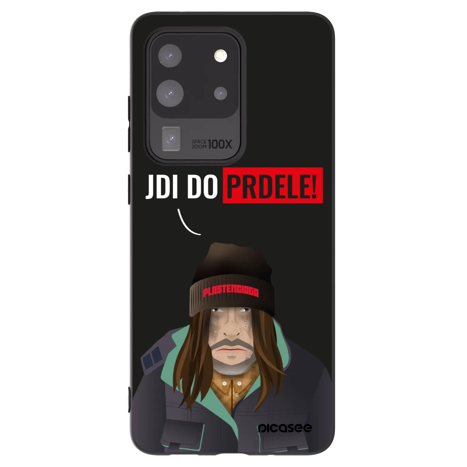 Picasee crna silikonska maskica za Samsung Galaxy S20 Ultra 5G G988F - Bezďák