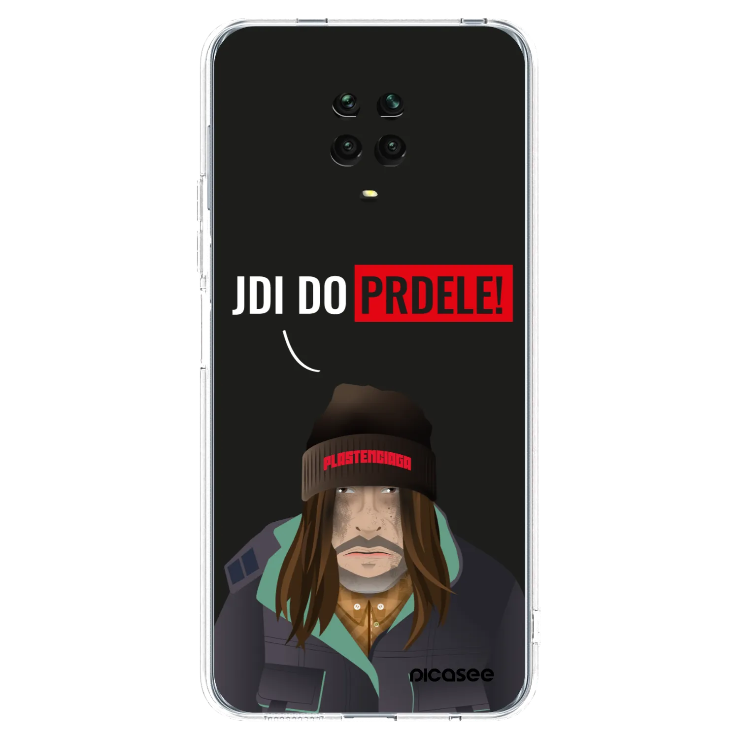 Picasee silikonska prozirna maskica za Xiaomi Redmi Note 9 Pro - Bezďák