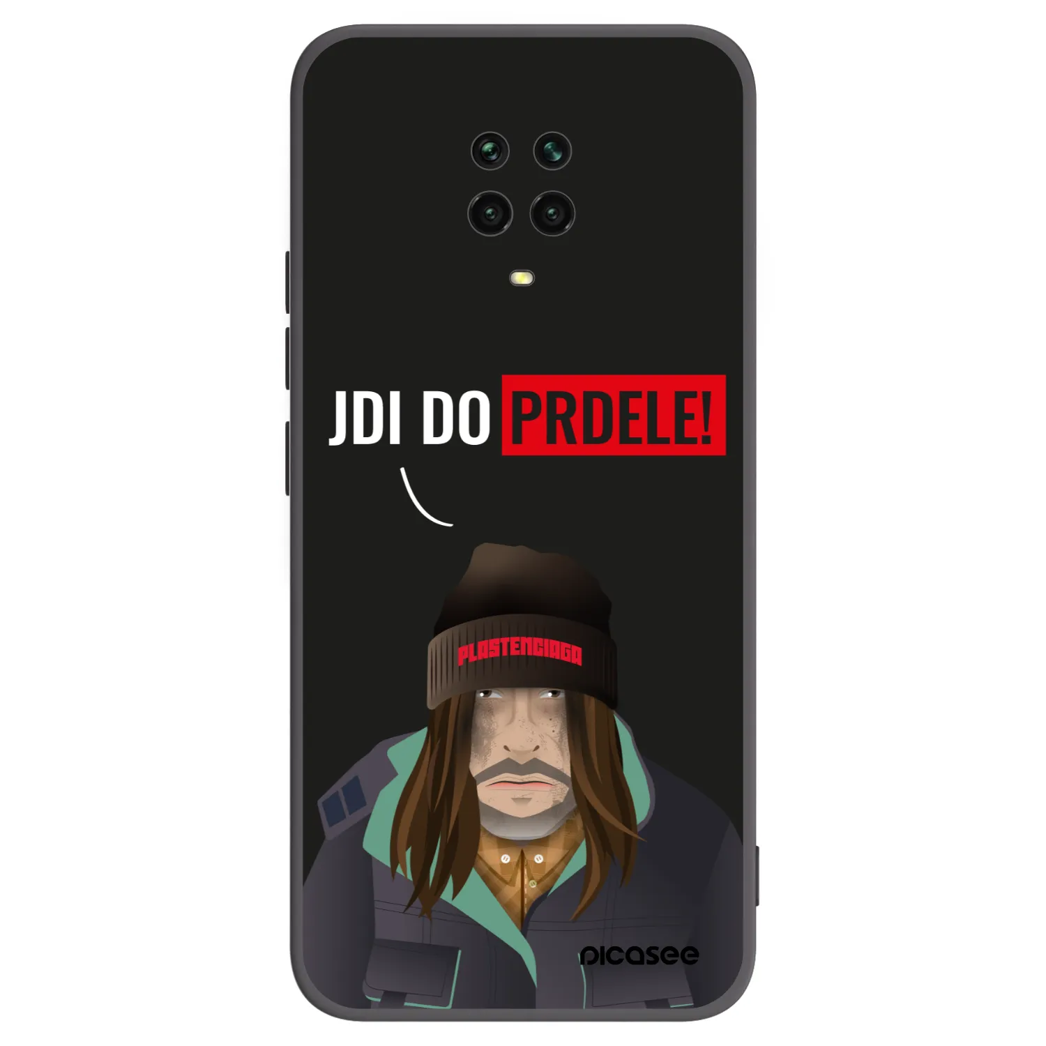 Picasee crna silikonska maskica za Xiaomi Redmi Note 9 Pro - Bezďák