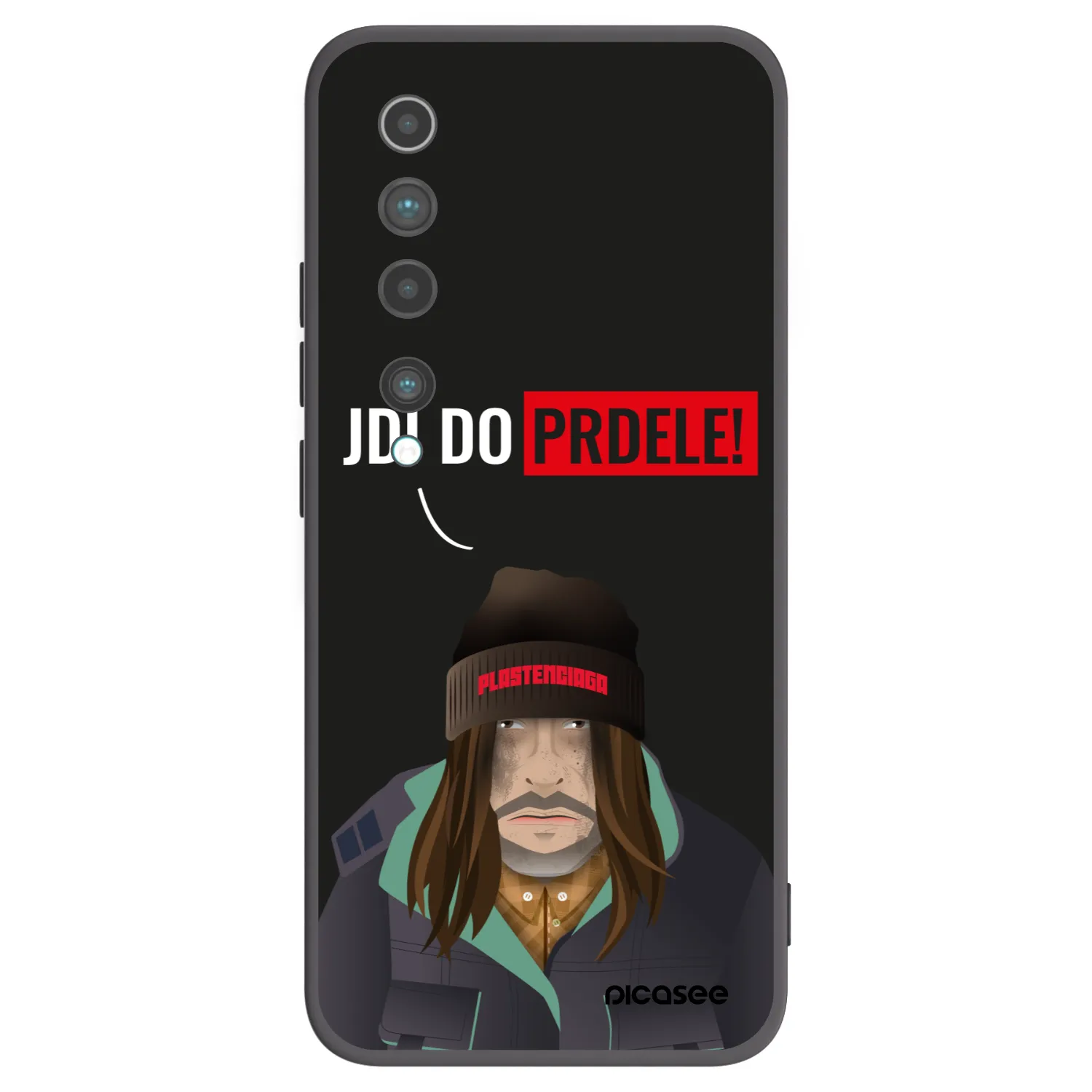 Picasee crna silikonska maskica za Xiaomi Mi 10 - Bezďák