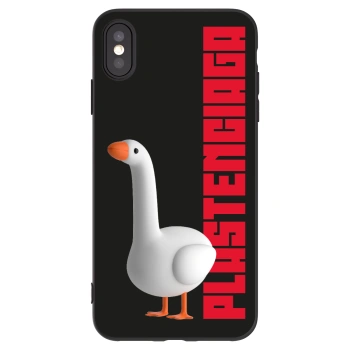 Picasee crna silikonska maskica za Apple iPhone XS Max - Kiky Ricky