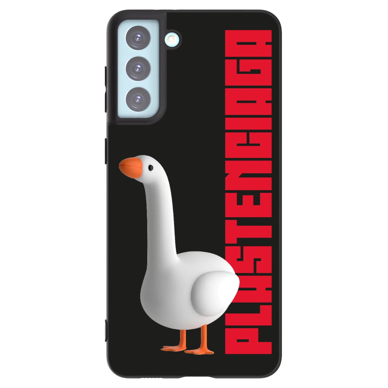 Picasee crna silikonska maskica za Samsung Galaxy S21+ 5G G996F - Kiky Ricky