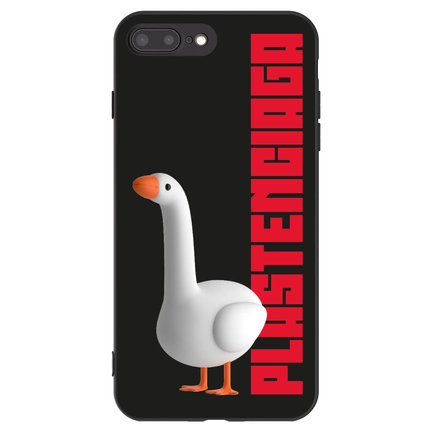 Picasee crna silikonska maskica za Apple iPhone 8 Plus - Kiky Ricky