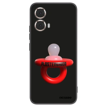 Picasee crna silikonska maskica za Motorola Moto G85 - Le Dudel