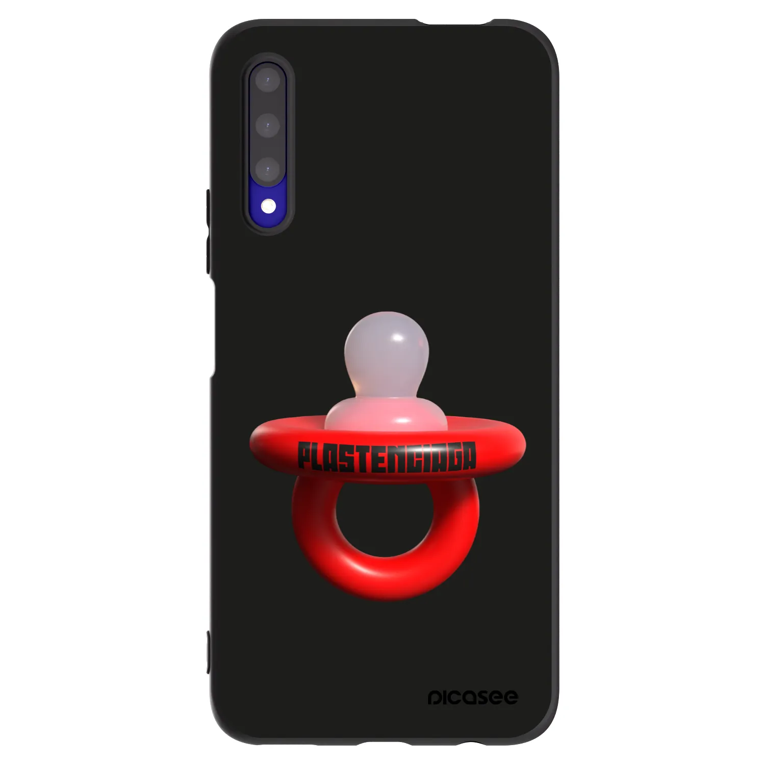 Picasee crna silikonska maskica za Honor 9X Pro - Le Dudel