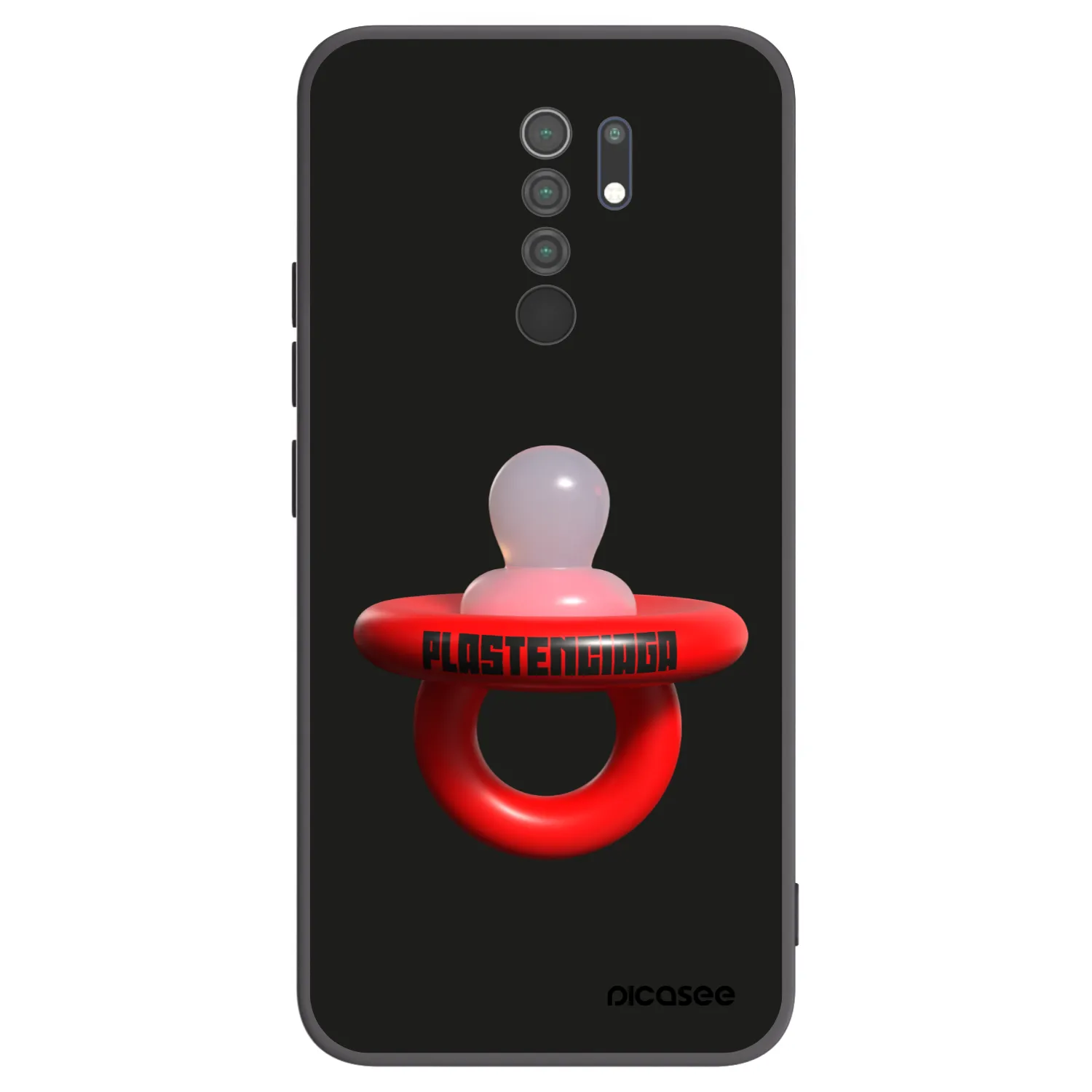 Picasee crna silikonska maskica za Xiaomi Redmi 9 - Le Dudel