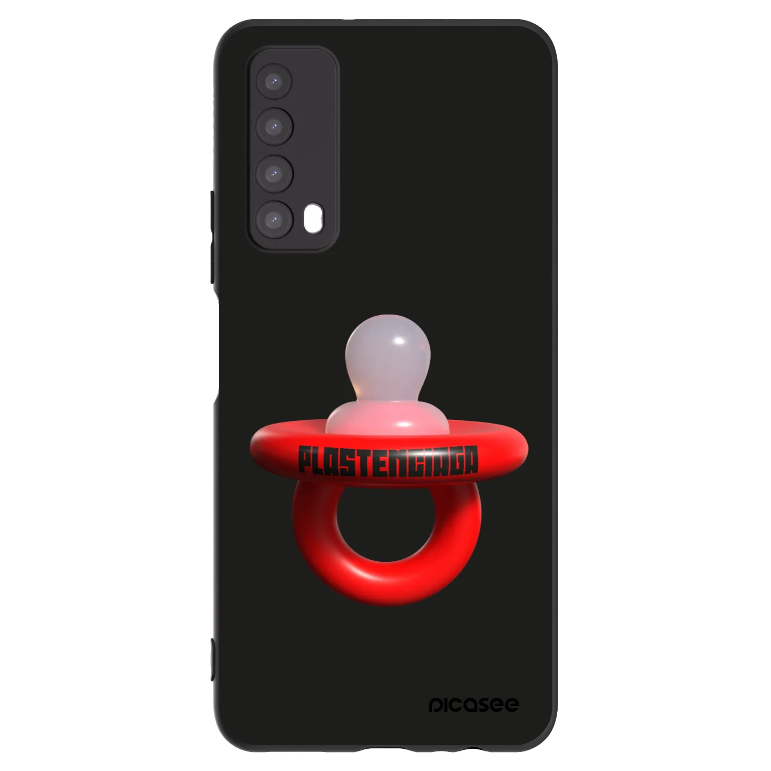 Picasee crna silikonska maskica za Huawei P Smart 2021 - Le Dudel
