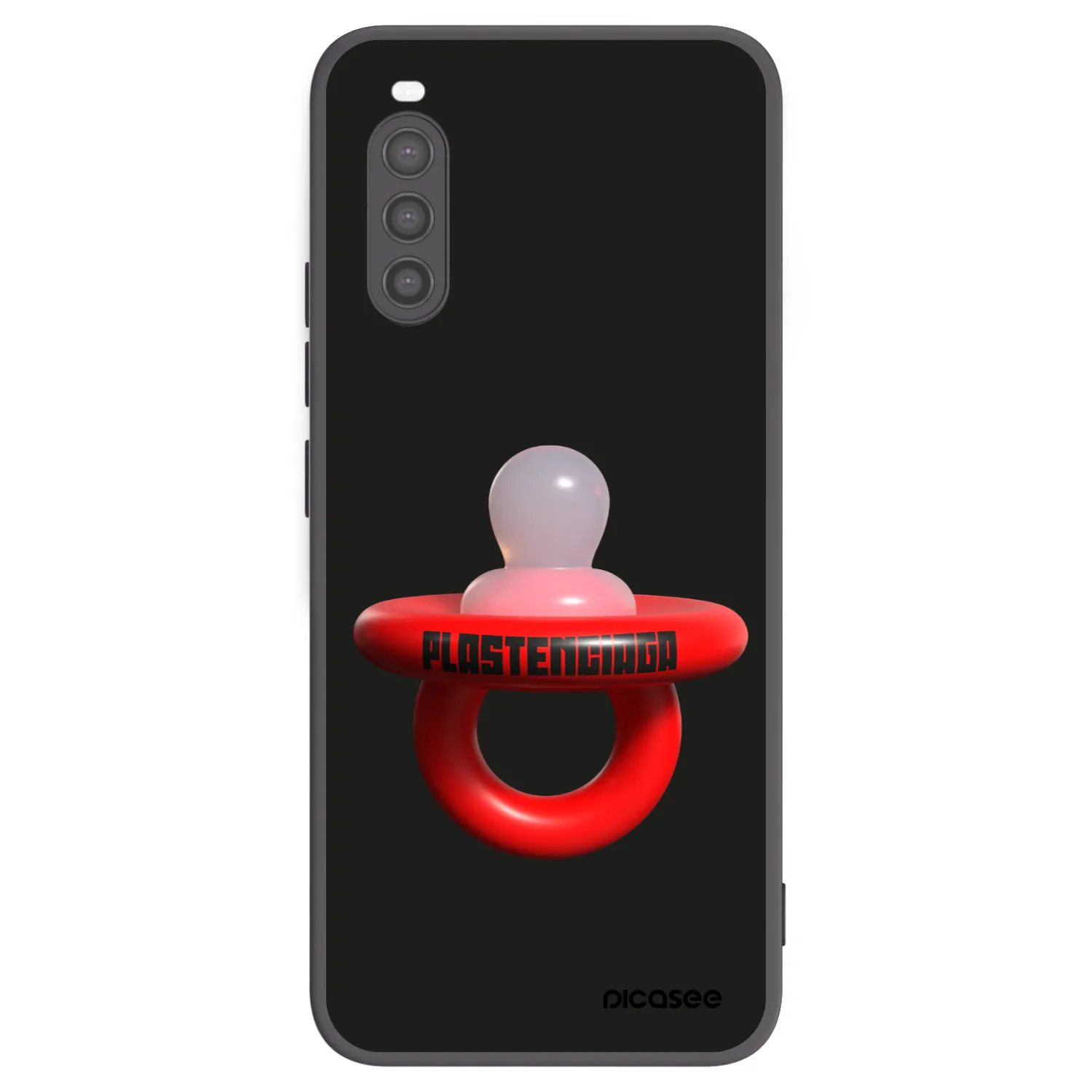 Picasee crna silikonska maskica za Sony Xperia 10 II - Le Dudel