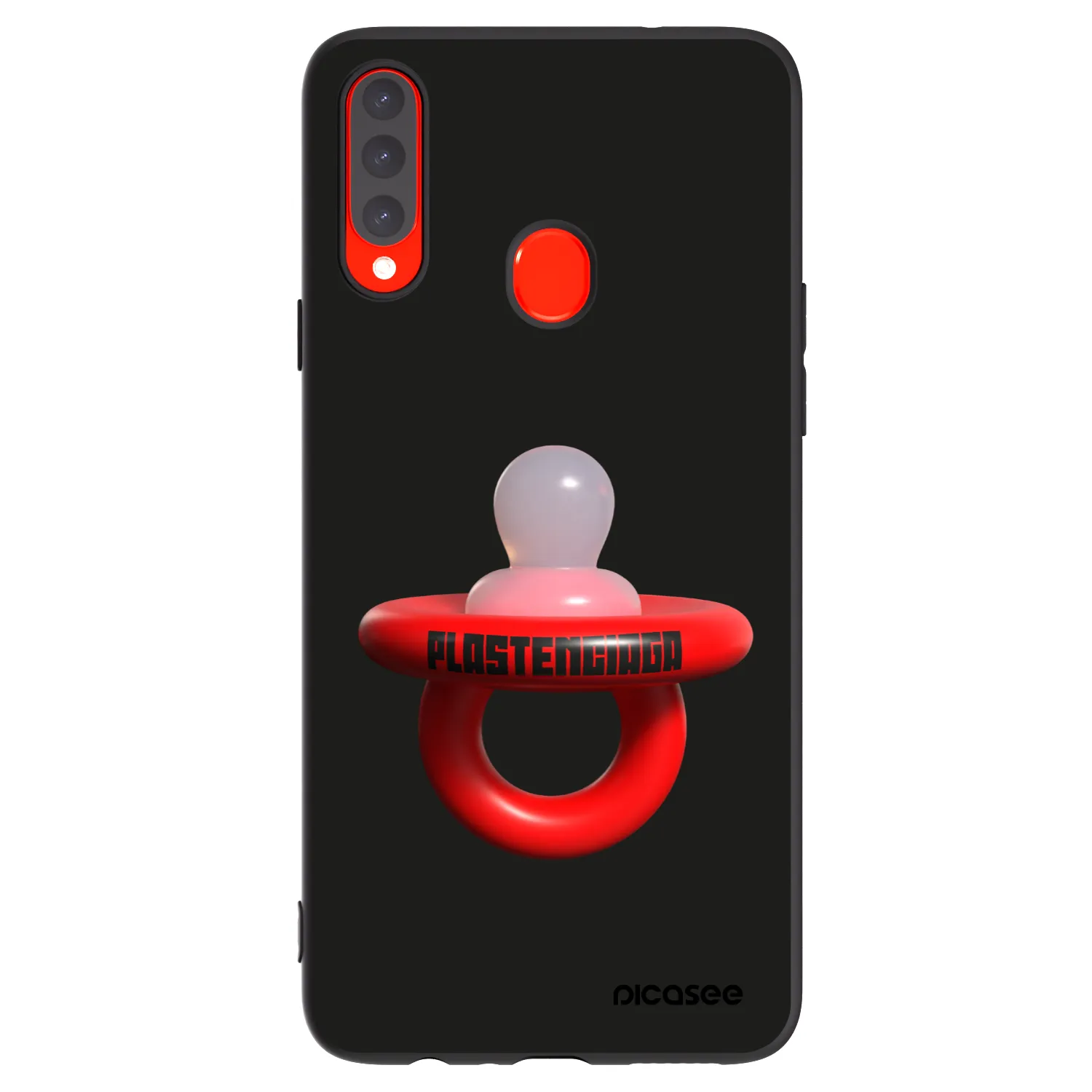 Picasee crna silikonska maskica za Samsung Galaxy A20s - Le Dudel