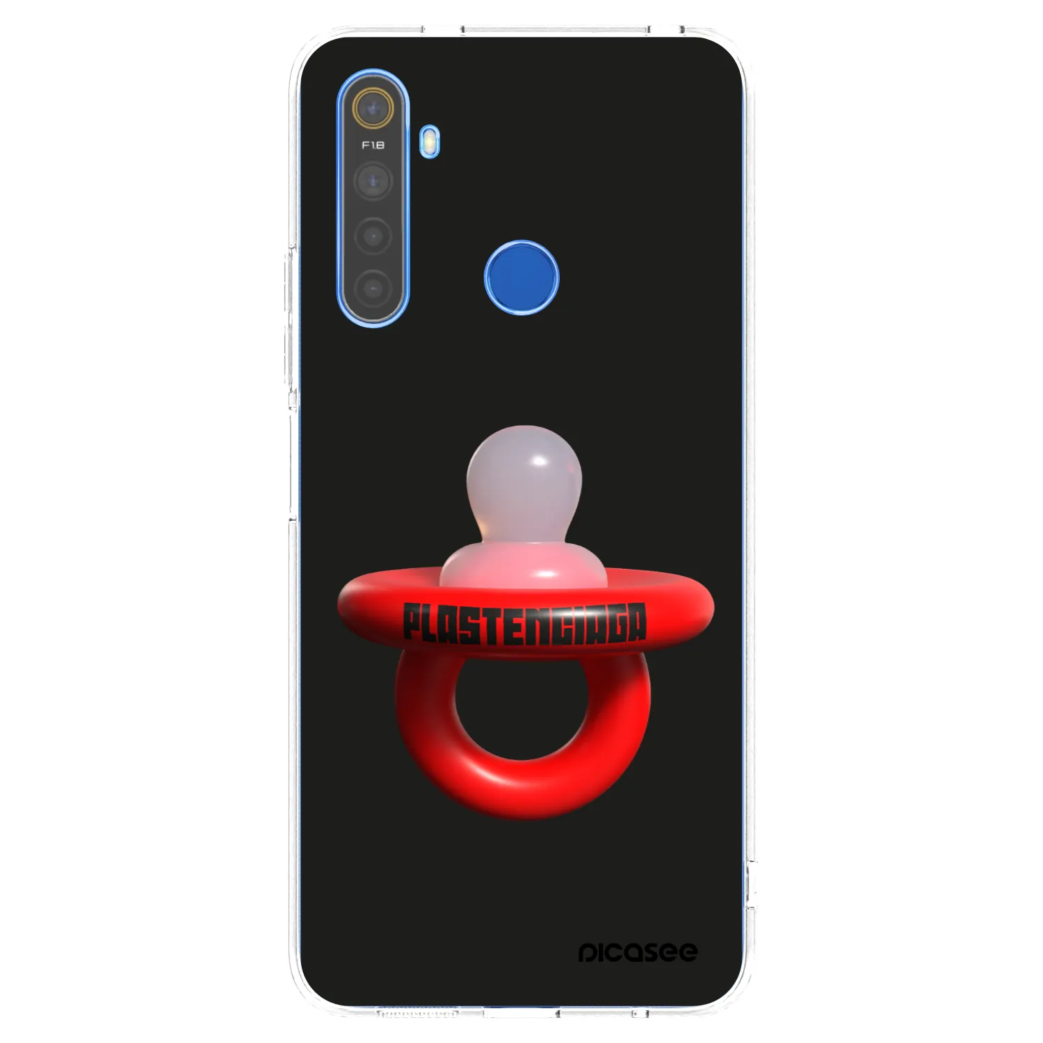 Picasee silikonska prozirna maskica za Realme 5 - Le Dudel