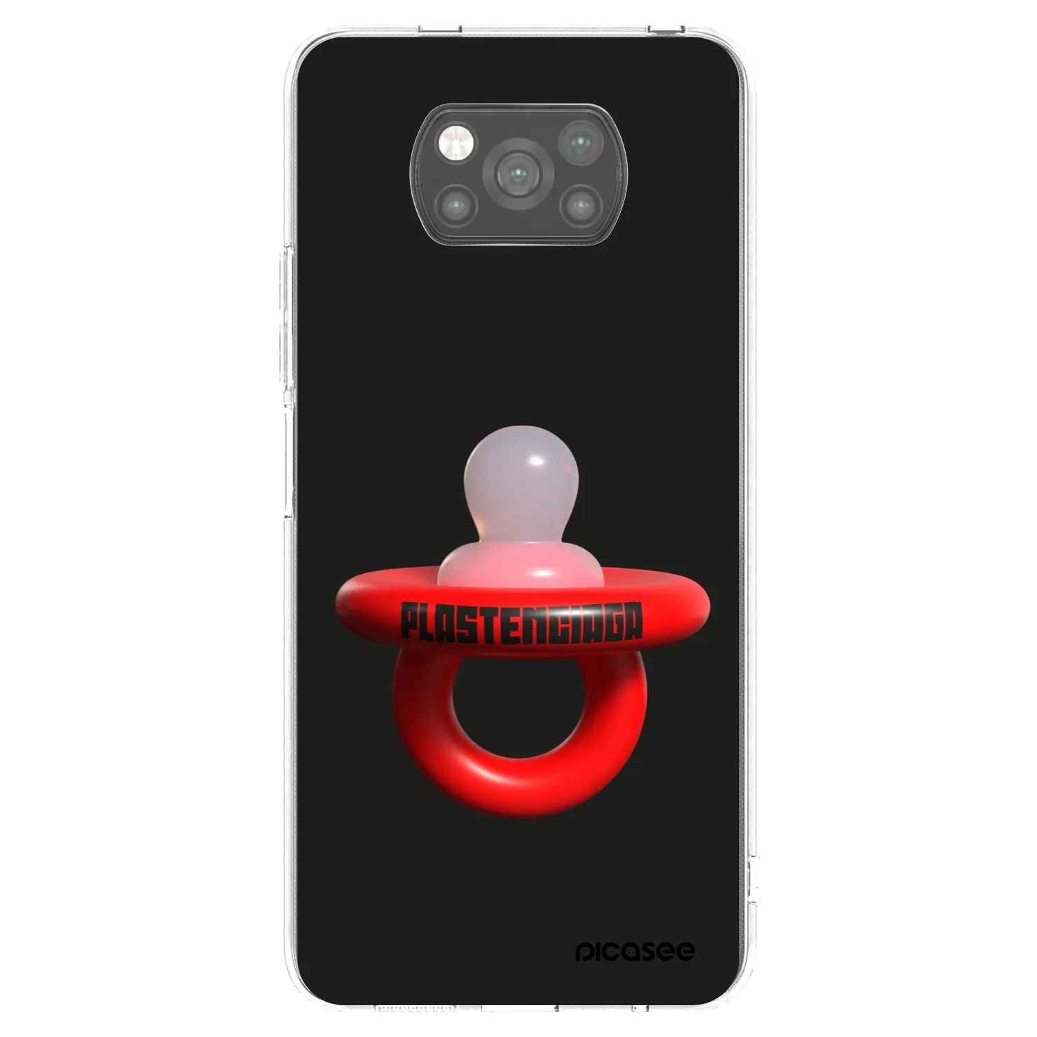 Picasee crna silikonska maskica za Xiaomi Poco X3 Pro - Le Dudel