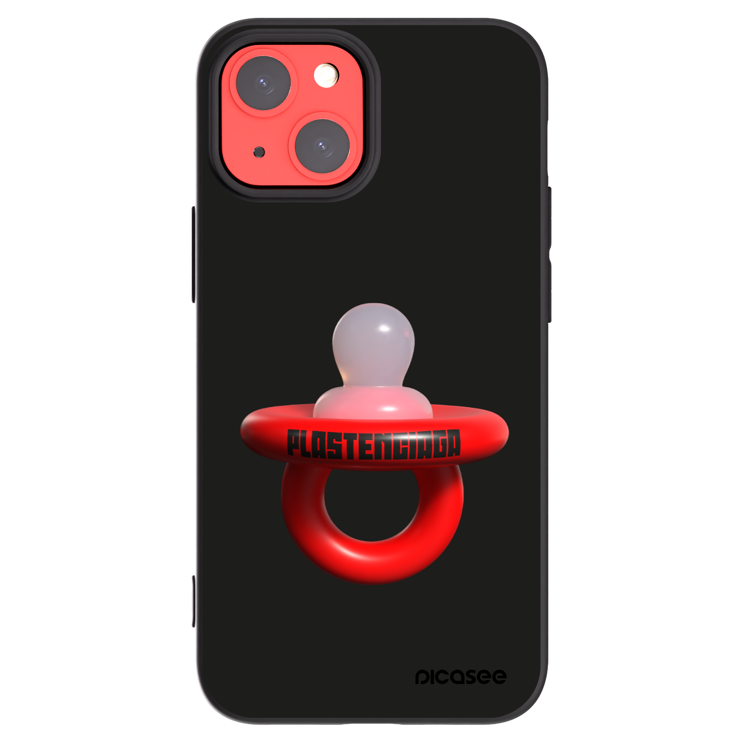 Picasee crna silikonska maskica za Apple iPhone 13 mini - Le Dudel