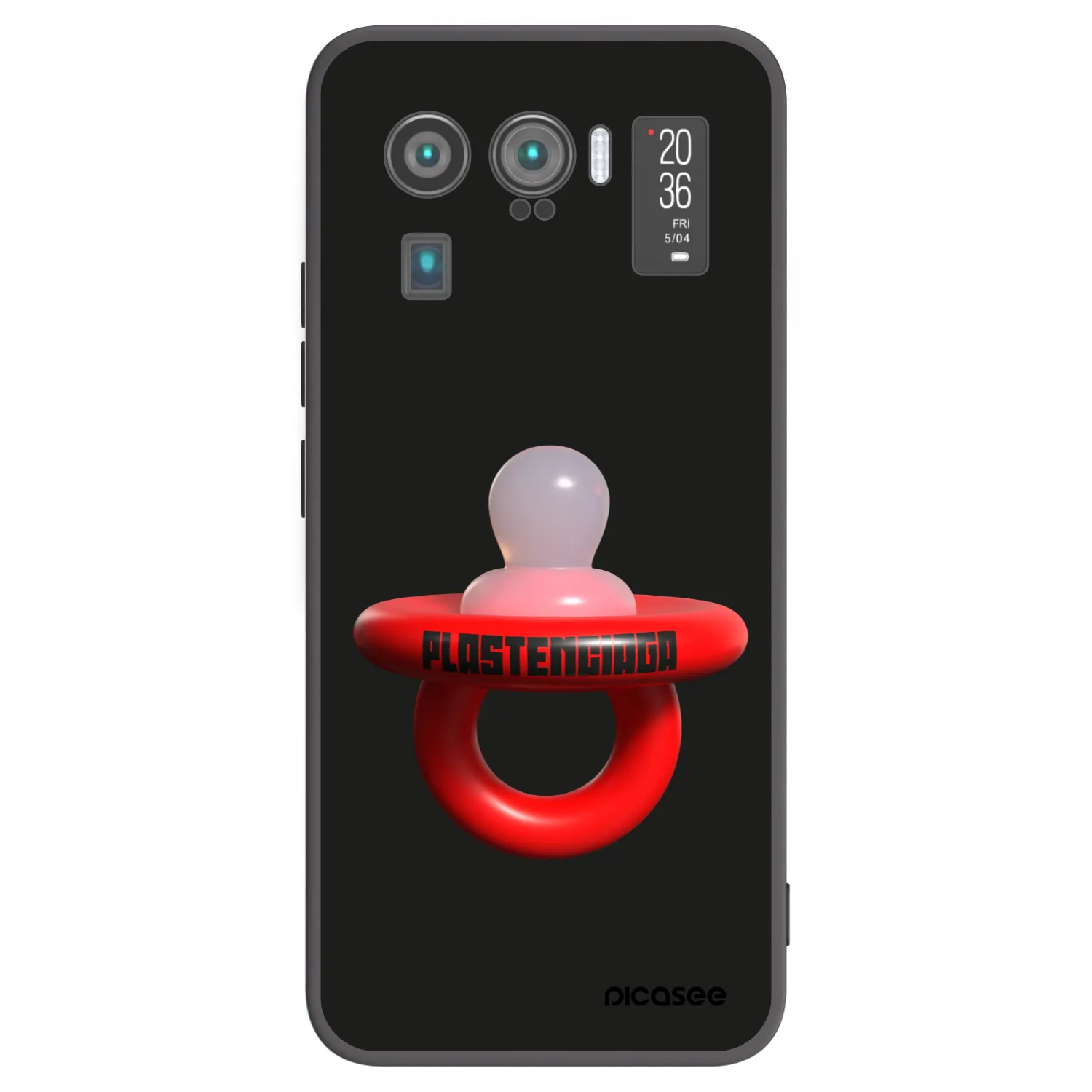 Picasee crna silikonska maskica za Xiaomi Mi 11 Ultra - Le Dudel