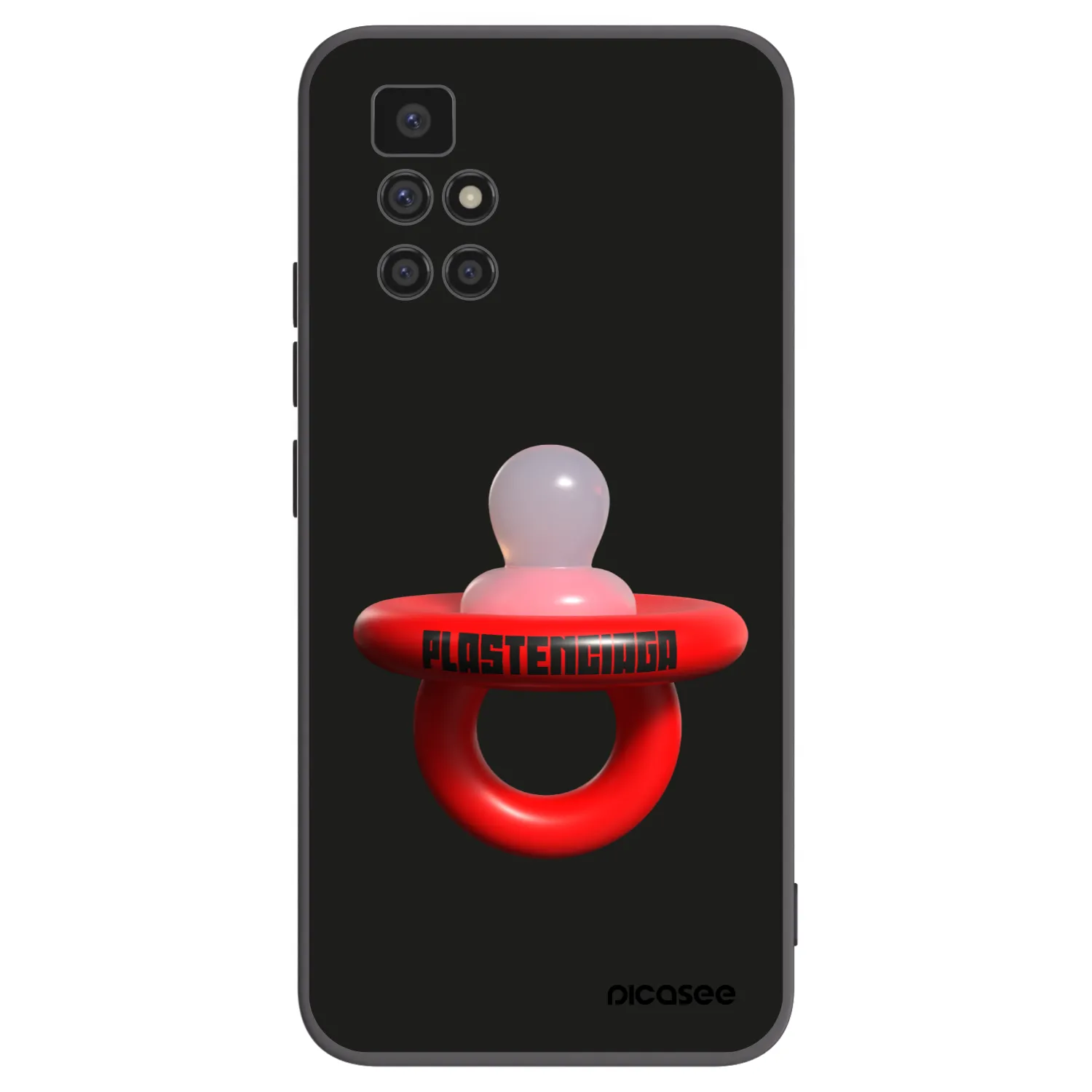 Picasee crna silikonska maskica za Xiaomi Redmi 10 - Le Dudel